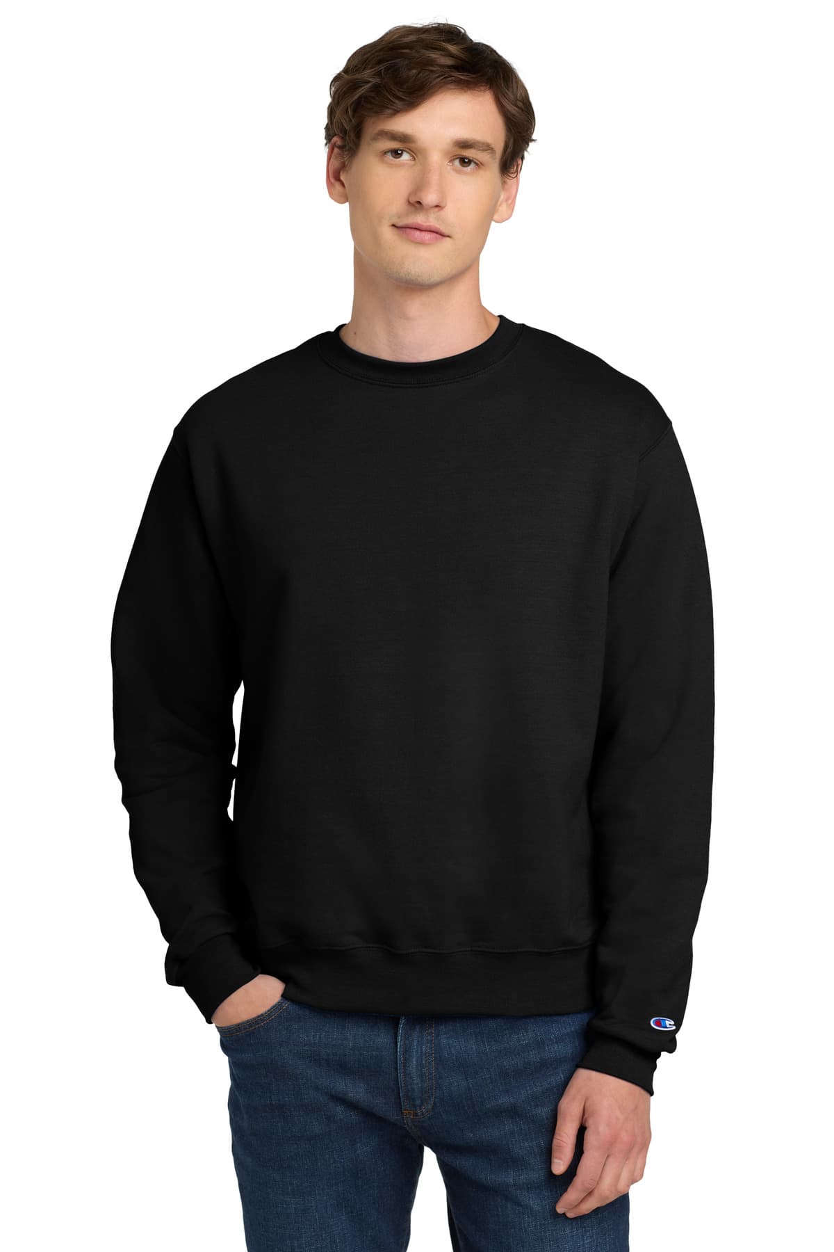 Champion ® Powerblend ® Crewneck Sweatshirt. S6000 thumbnail 2