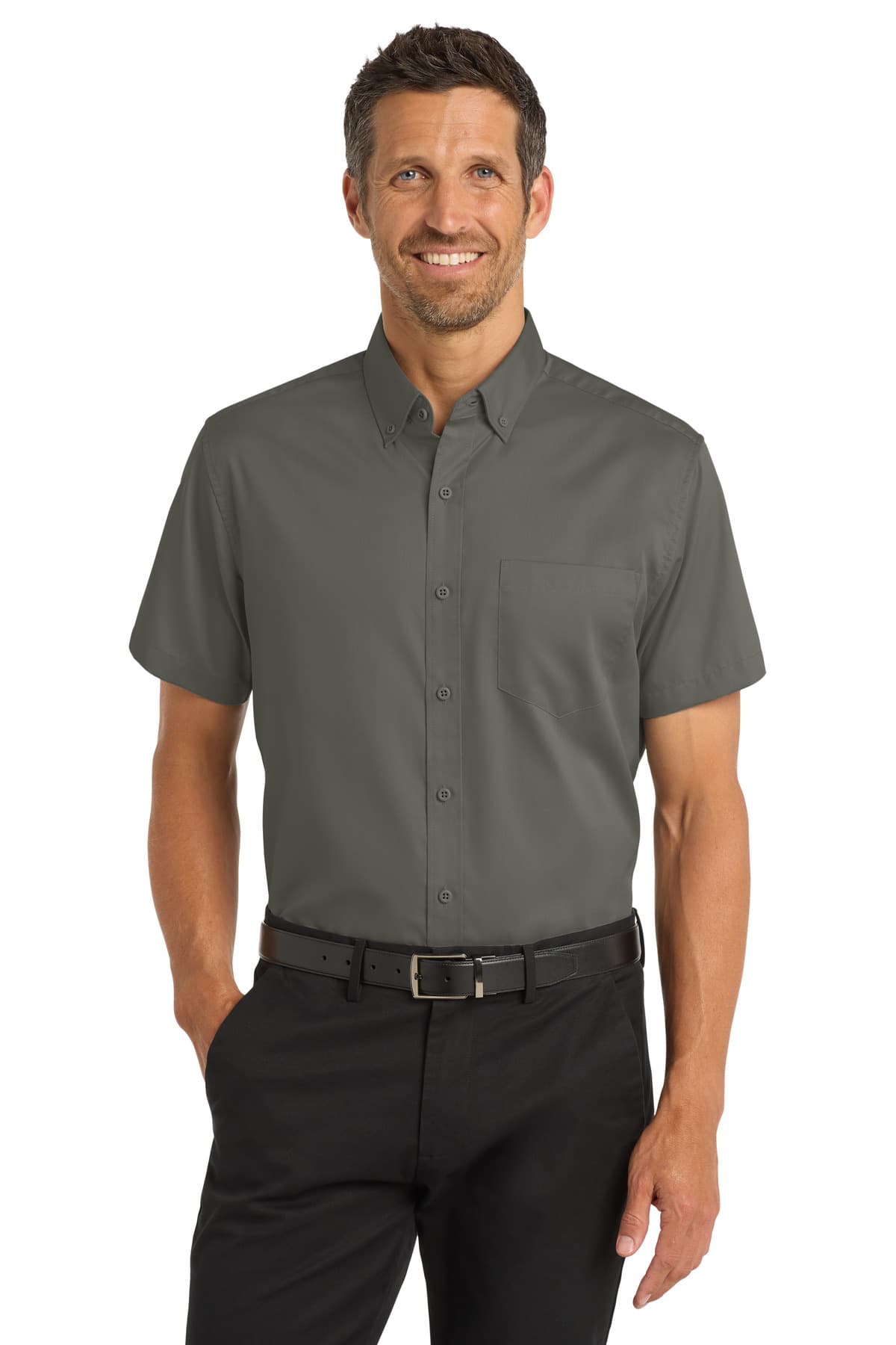 Port Authority ® Short Sleeve SuperPro  Twill Shirt. S664 thumbnail 4
