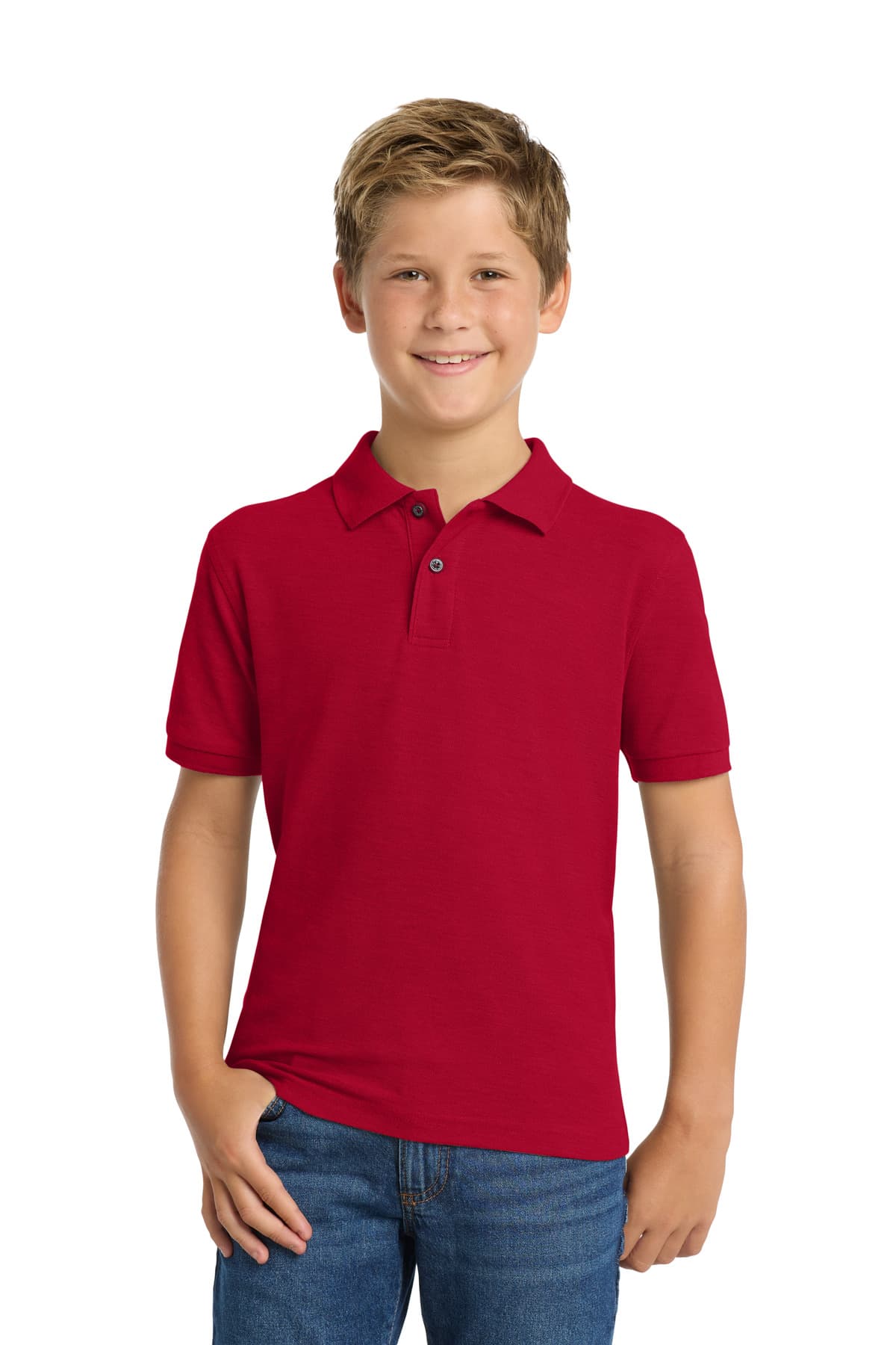 Port Authority ® Youth Silk Touch™ Polo. Y500 thumbnail 4
