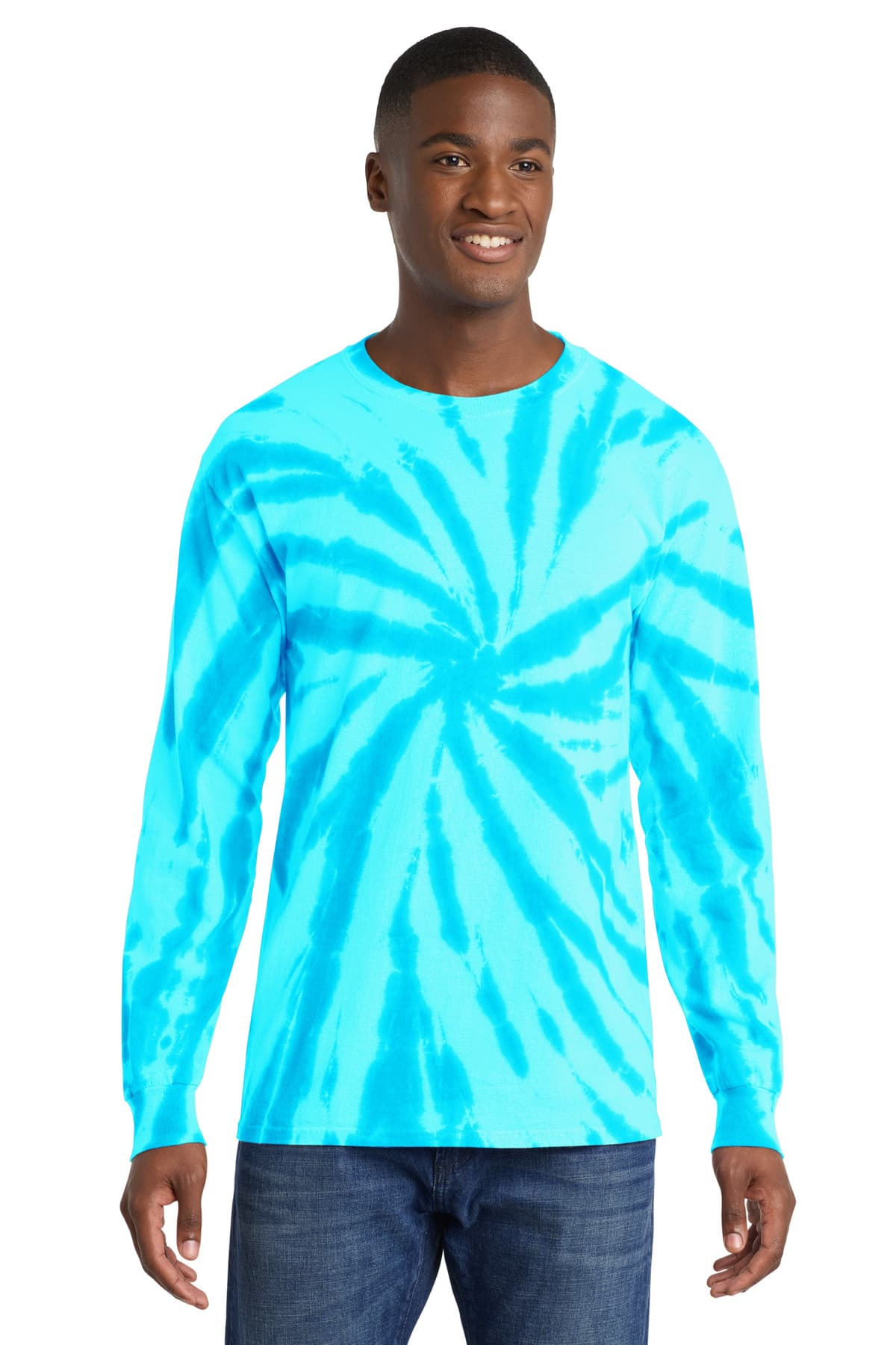 Port & Co  Tie-Dye Long Sleeve Tee. PC147LS thumbnail 5