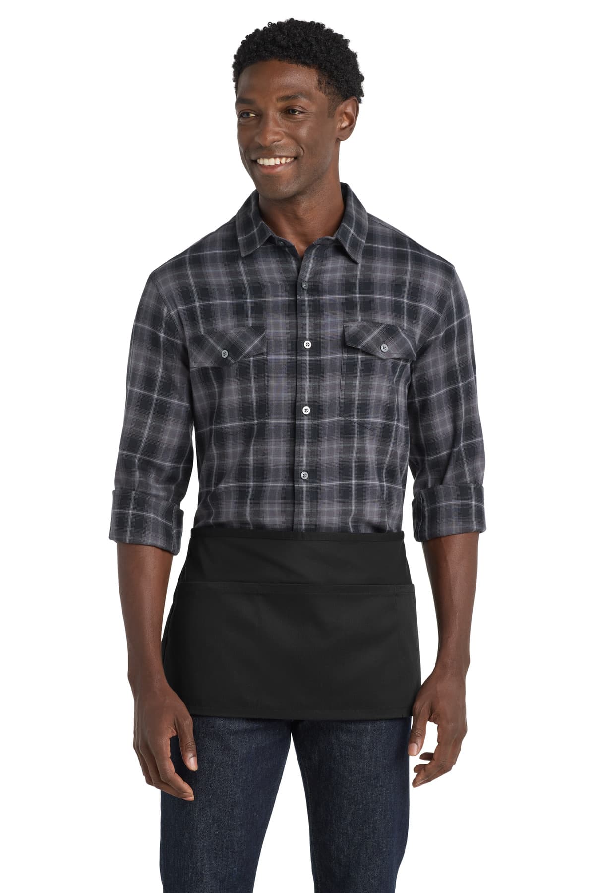 Port Authority ® Easy Care Reversible Waist Apron with Stain Release. A707 thumbnail 2