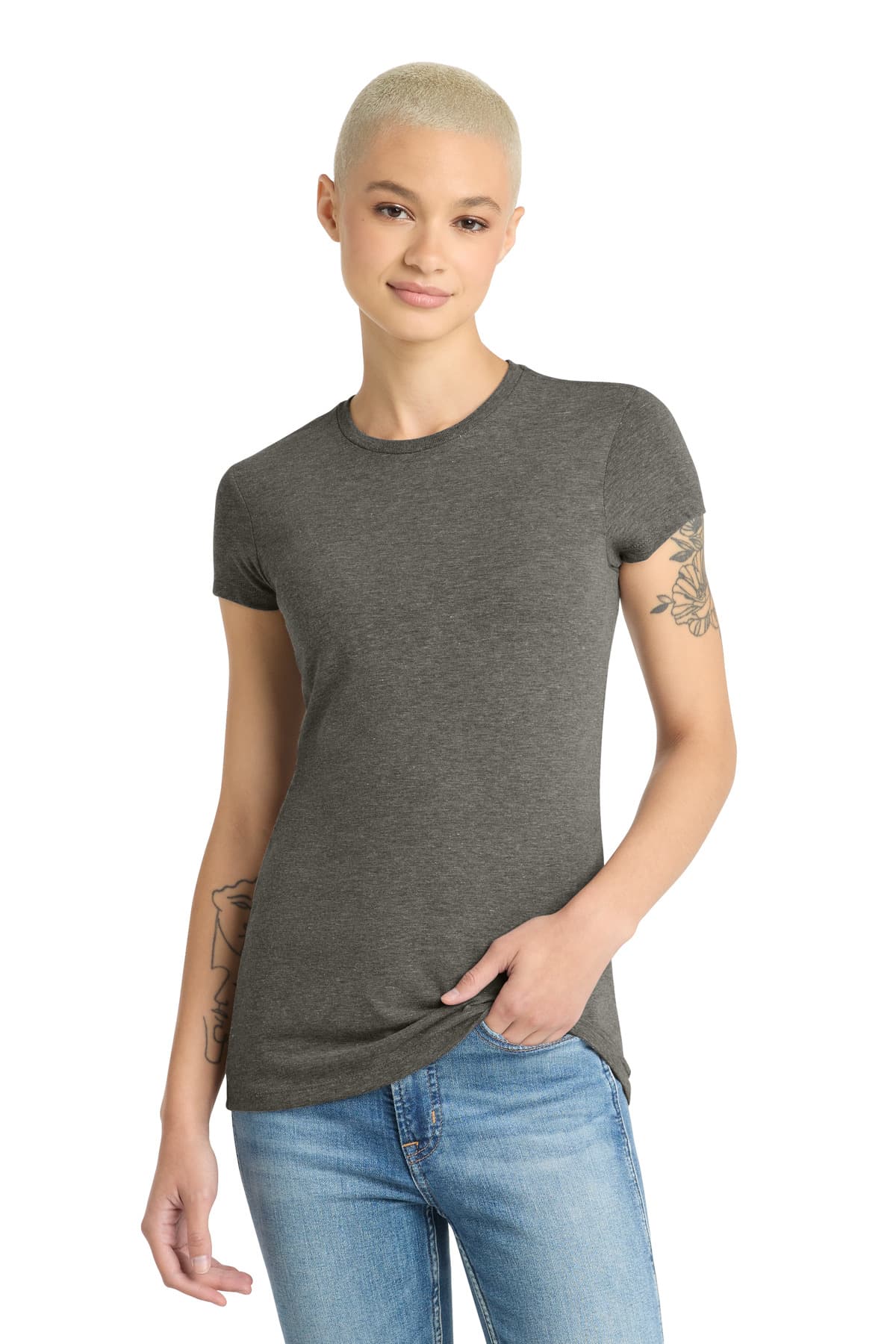 District ® Women's Fitted Perfect Tri ® Tee. DT155 thumbnail 2