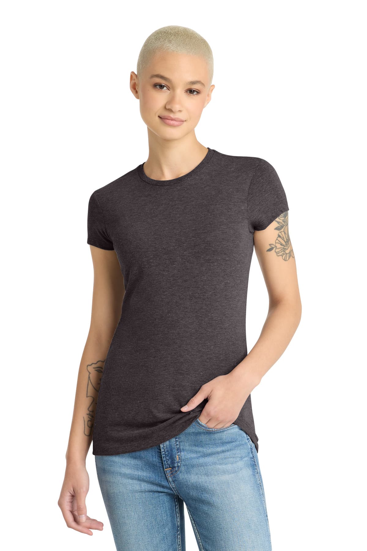 District ® Women's Fitted Perfect Tri ® Tee. DT155 thumbnail 5