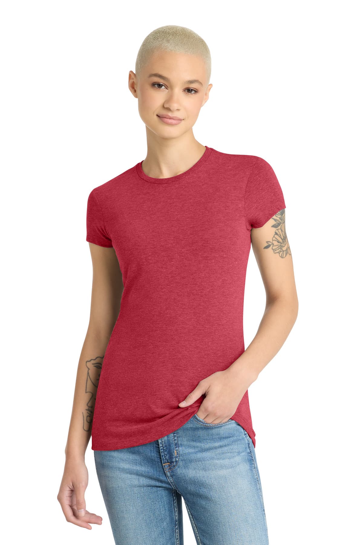 District ® Women's Fitted Perfect Tri ® Tee. DT155 thumbnail 3