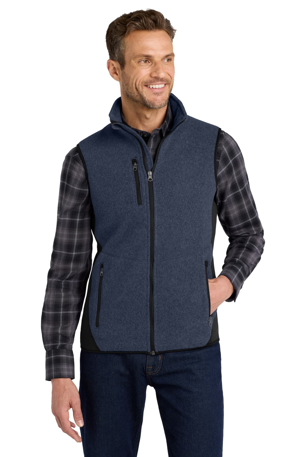 Port Authority ® R-Tek ® Pro Fleece Full-Zip Vest. F228 thumbnail 4