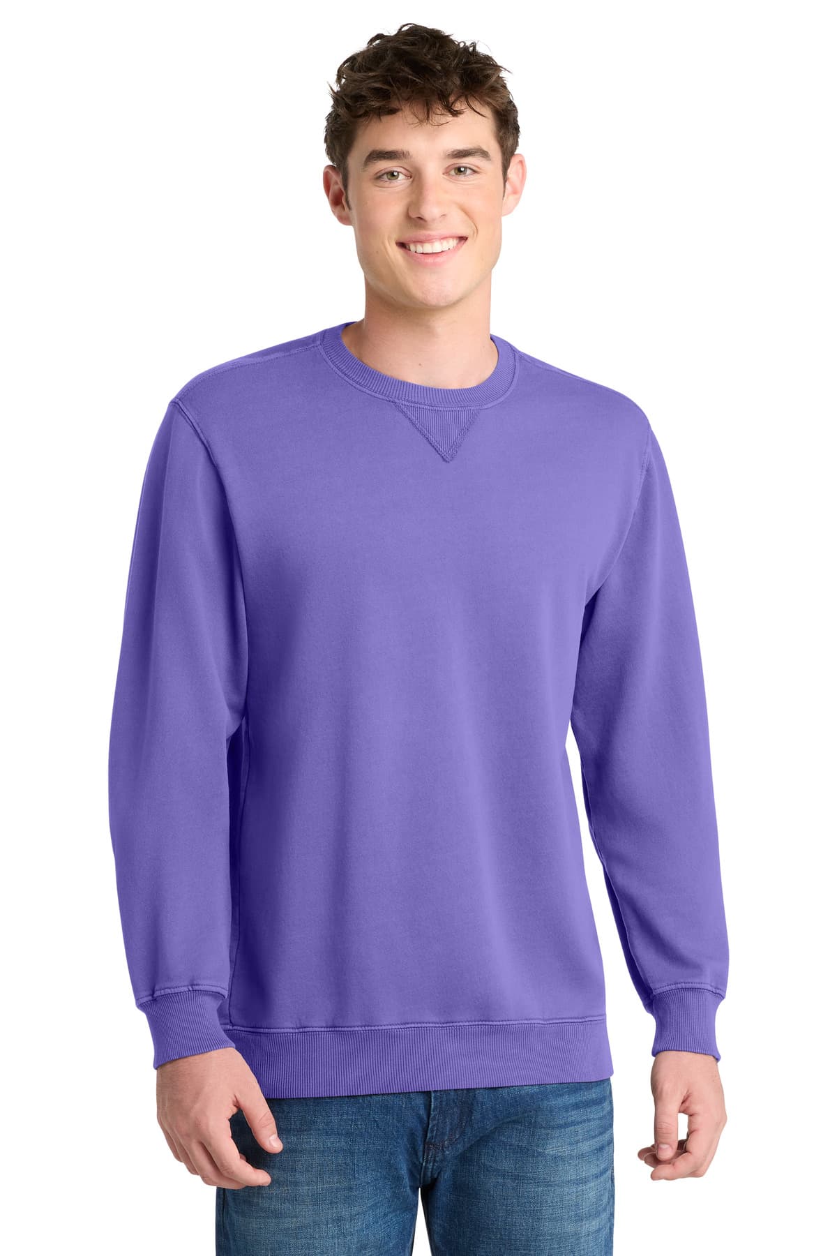 Port & Co  Beach Wash ® Garment-Dyed Crewneck Sweatshirt PC098 thumbnail 2