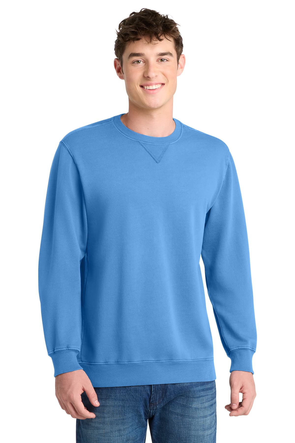 Port & Co  Beach Wash ® Garment-Dyed Crewneck Sweatshirt PC098 thumbnail 3