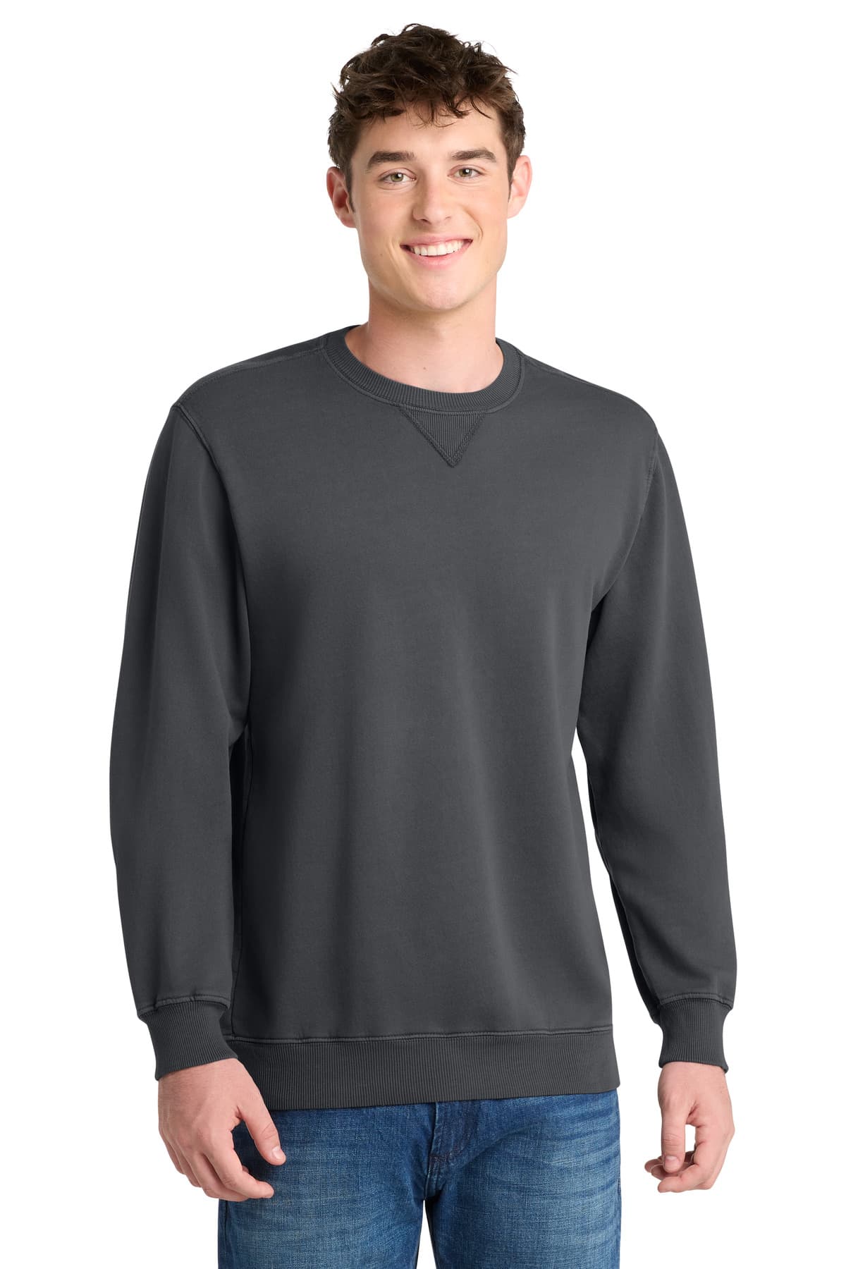 Port & Co  Beach Wash ® Garment-Dyed Crewneck Sweatshirt PC098 thumbnail 4