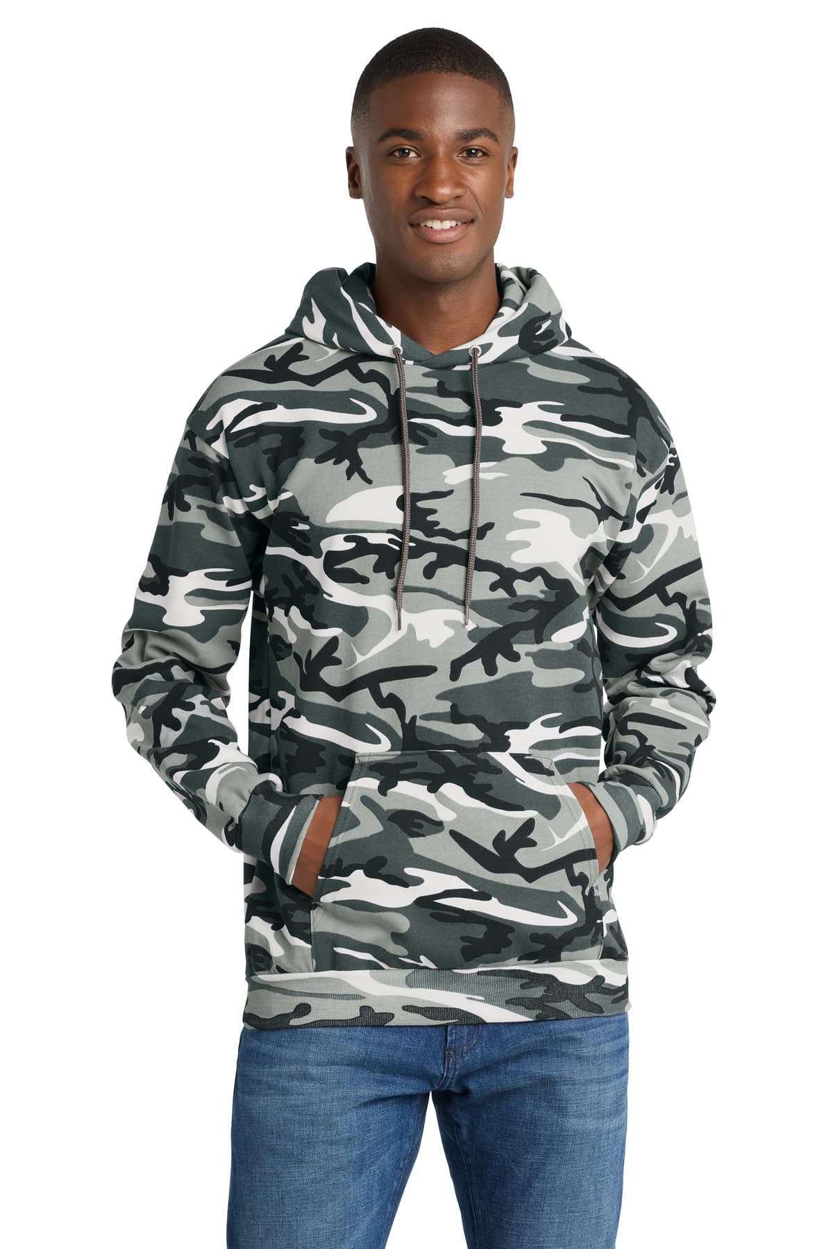 Port & Co  Core Fleece Camo Pullover Hooded Sweatshirt. PC78HC thumbnail 5
