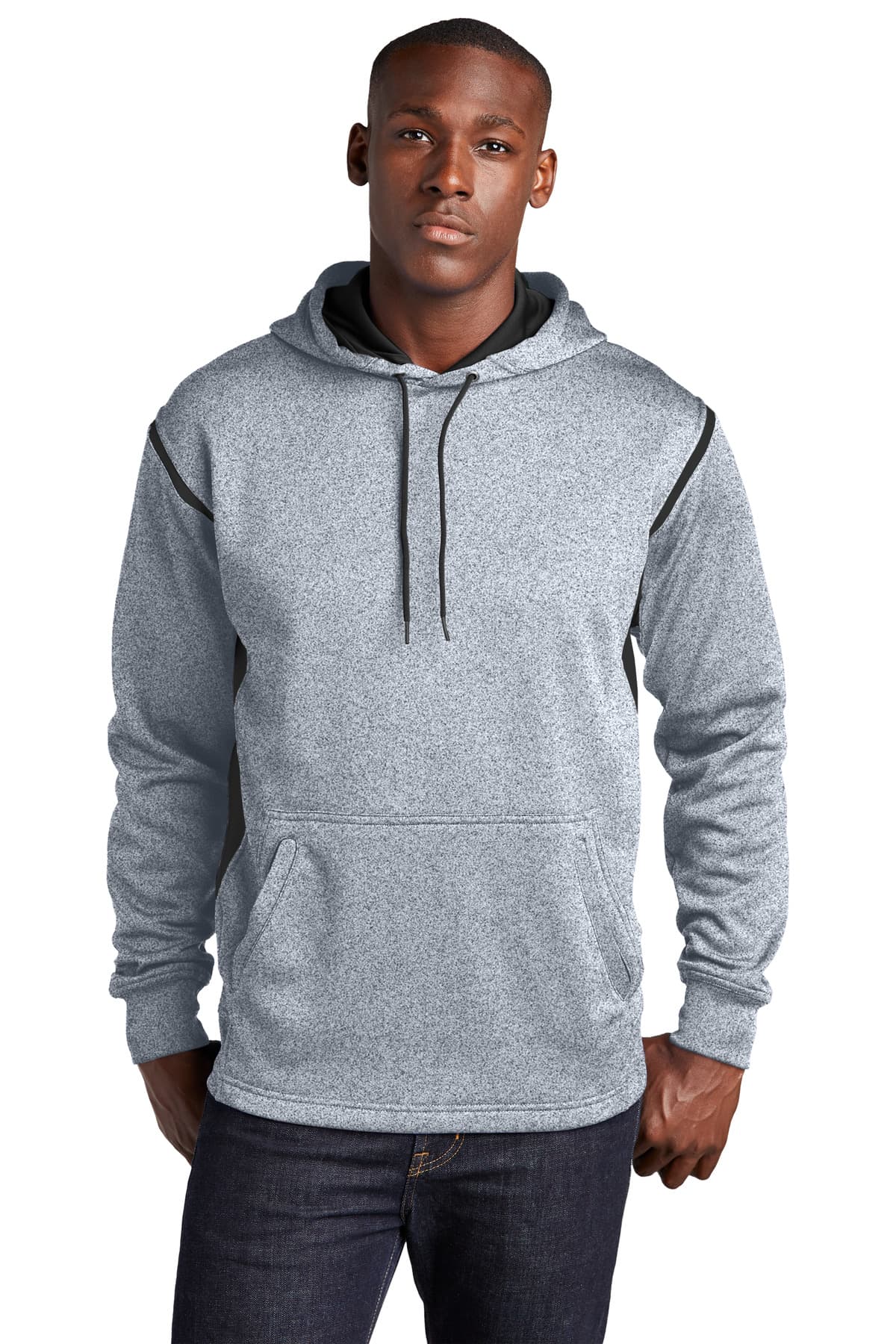 Sport-Tek ® Tech Fleece Colorblock Hooded Sweatshirt. F246 thumbnail 2
