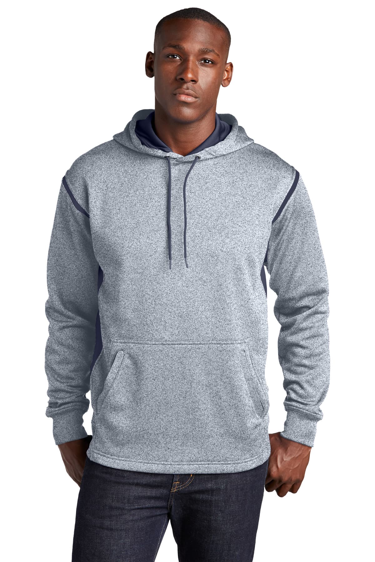 Sport-Tek ® Tech Fleece Colorblock Hooded Sweatshirt. F246 thumbnail 3