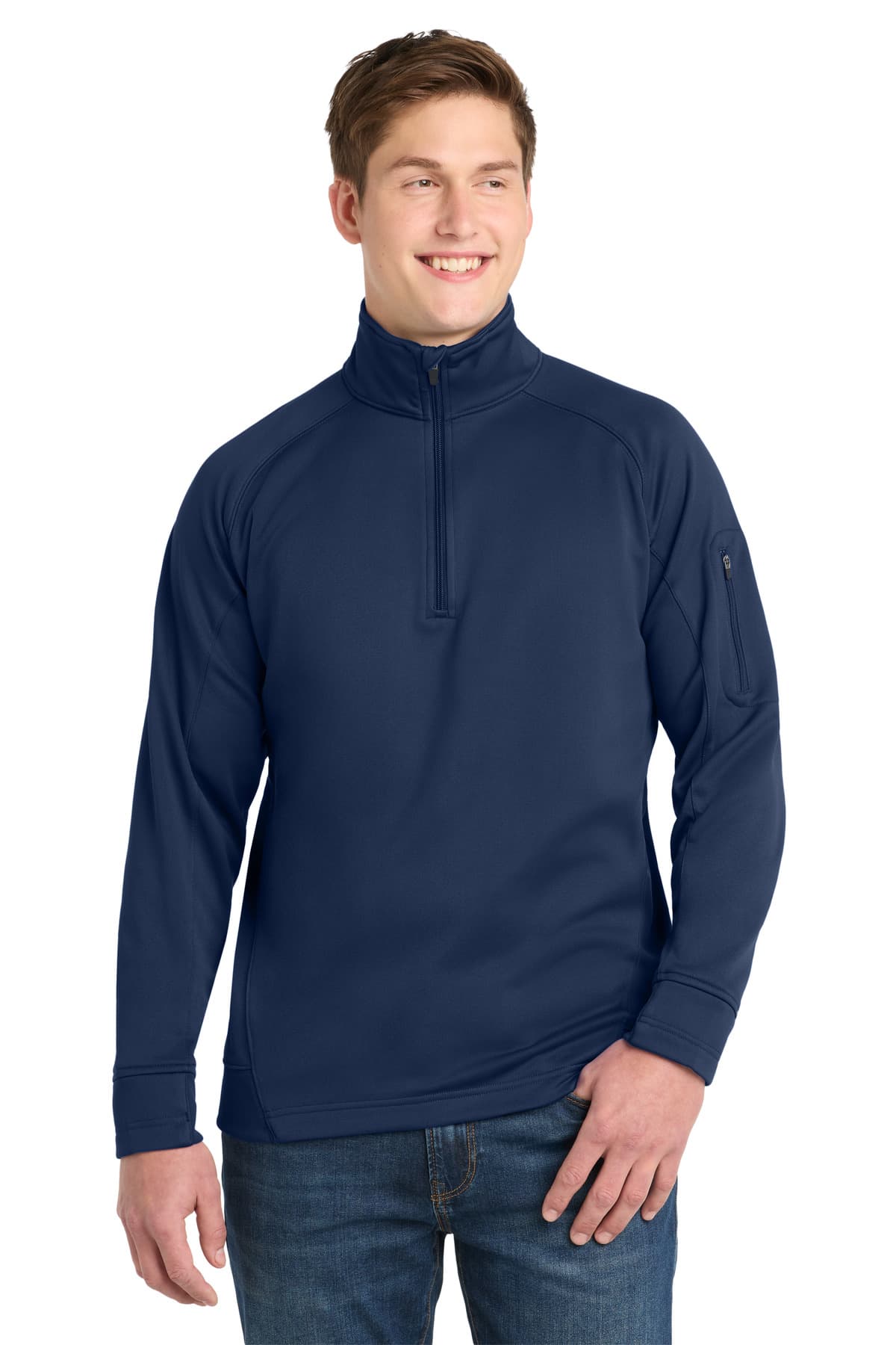 Sport-Tek ® Tech Fleece 1/4-Zip Pullover. F247 thumbnail 3