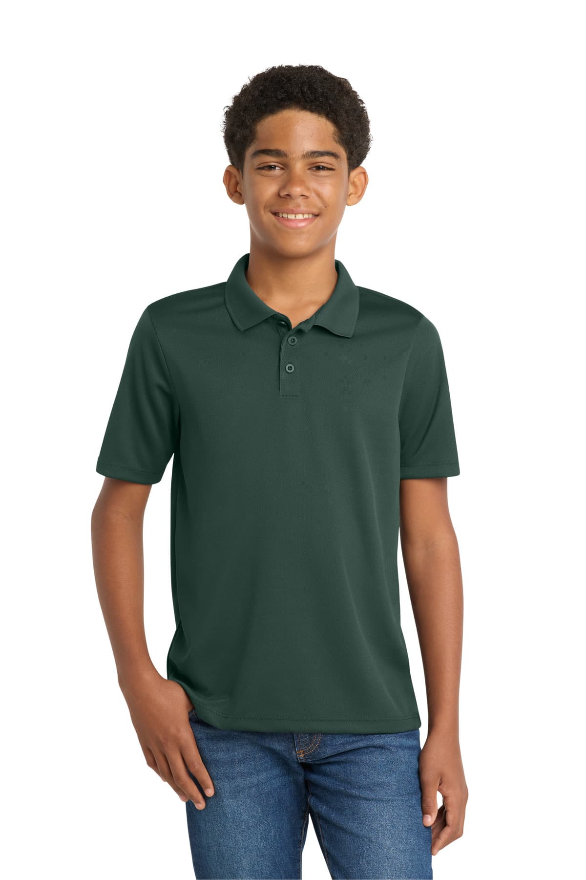 Sport-Tek ® Youth PosiCharge ® RacerMesh ® Polo. YST640 thumbnail 3