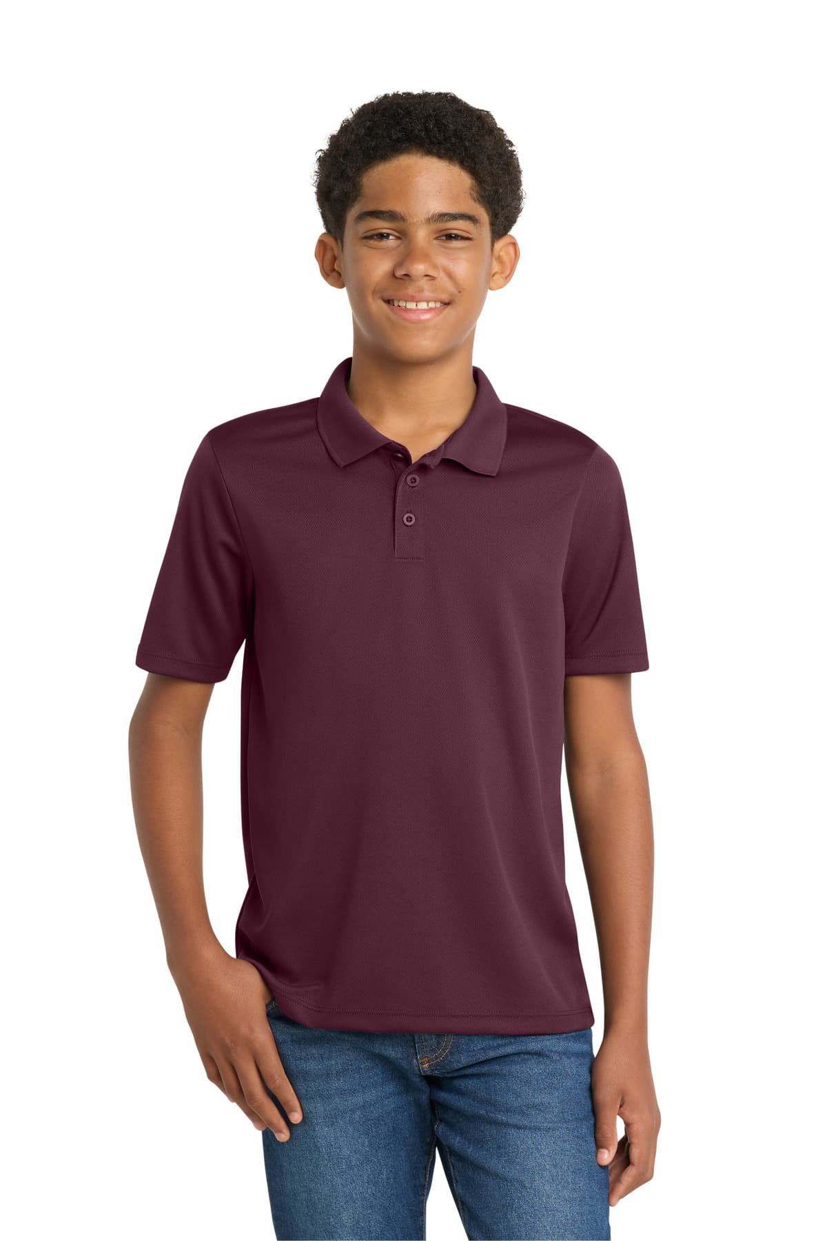 Sport-Tek ® Youth PosiCharge ® RacerMesh ® Polo. YST640 thumbnail 5
