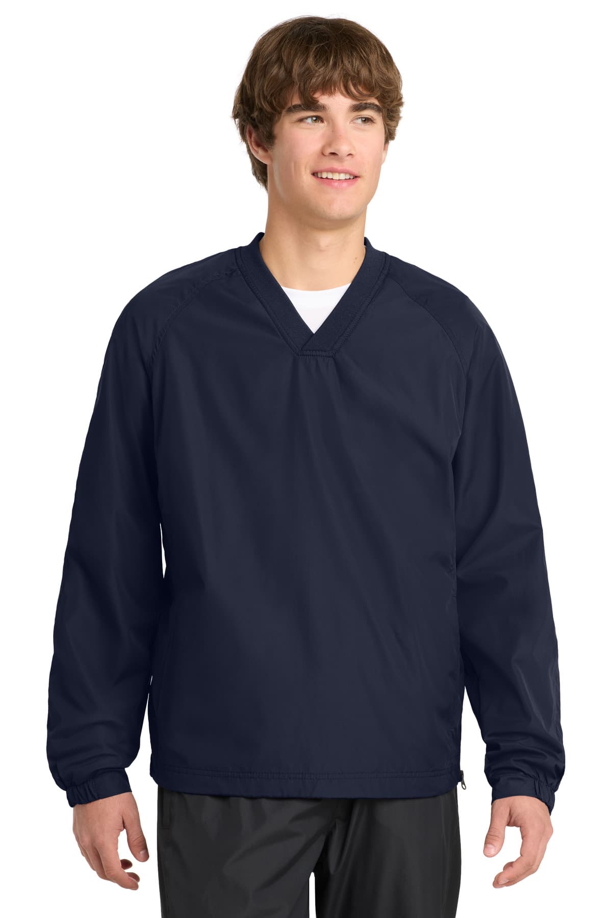 Sport-Tek ® V-Neck Raglan Wind Shirt. JST72 thumbnail 4
