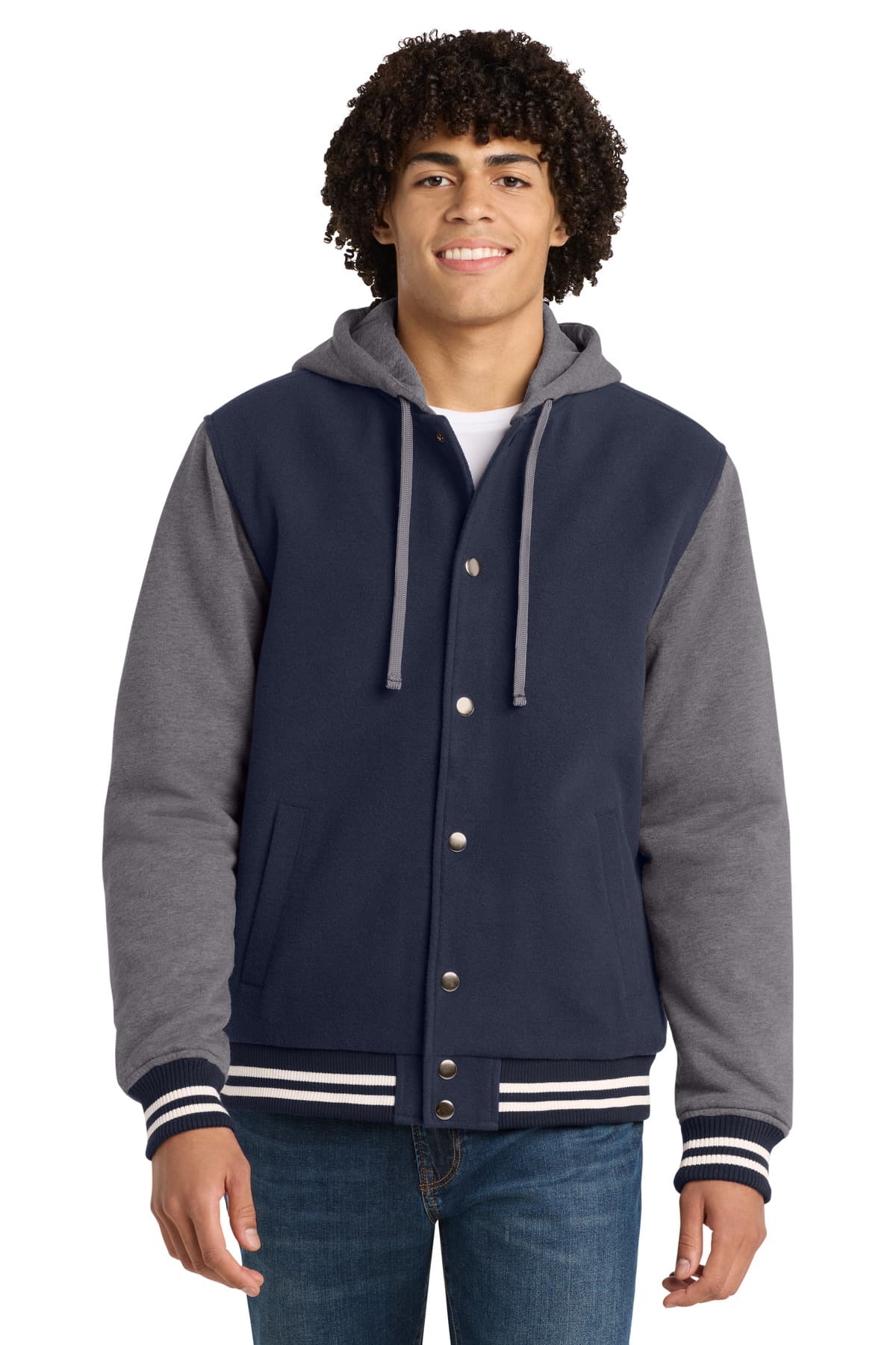 Sport-Tek ® Insulated Letterman Jacket. JST82 thumbnail 3