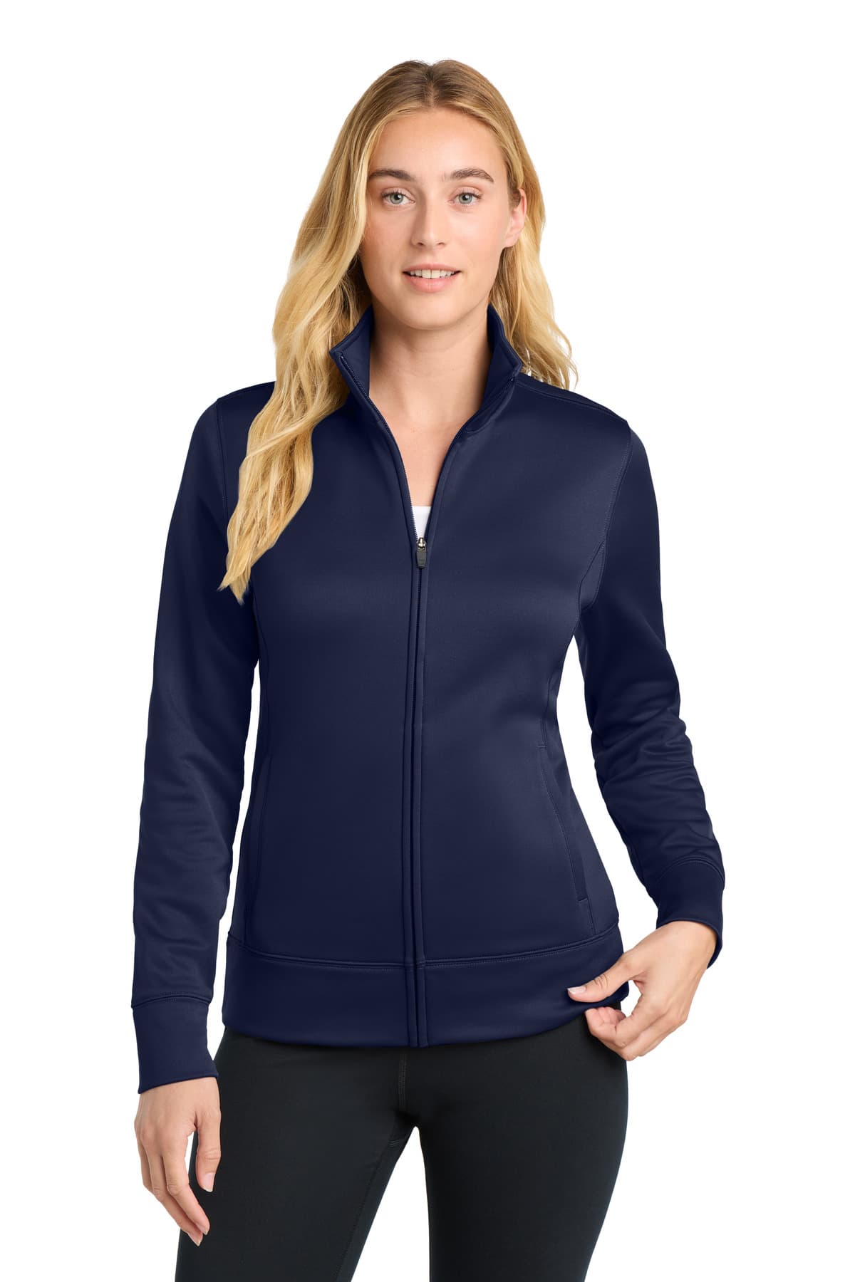 Sport-Tek ® Women's Sport-Wick ® Fleece Full-Zip Jacket. LST241 thumbnail 4