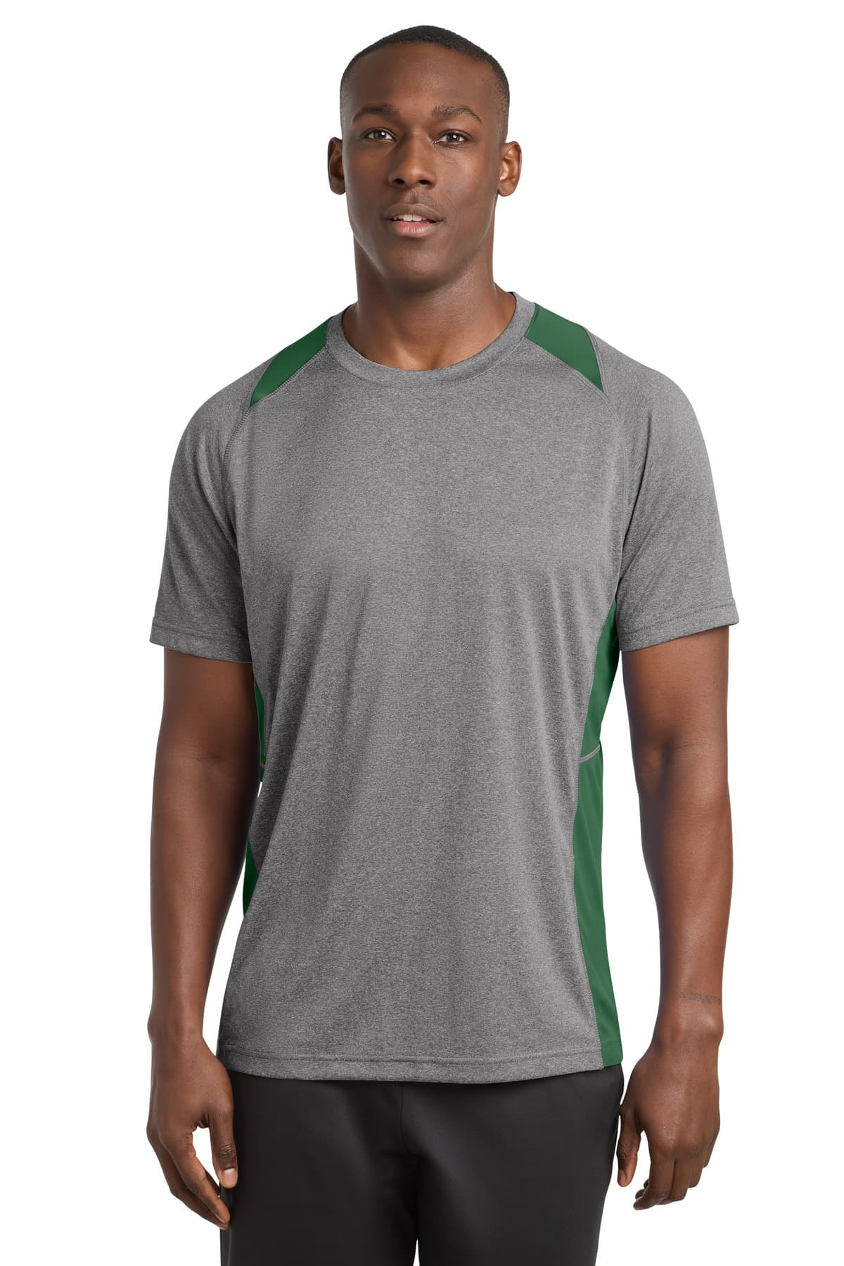 Sport-Tek ® Heather Colorblock Contender  Tee. ST361 thumbnail 3