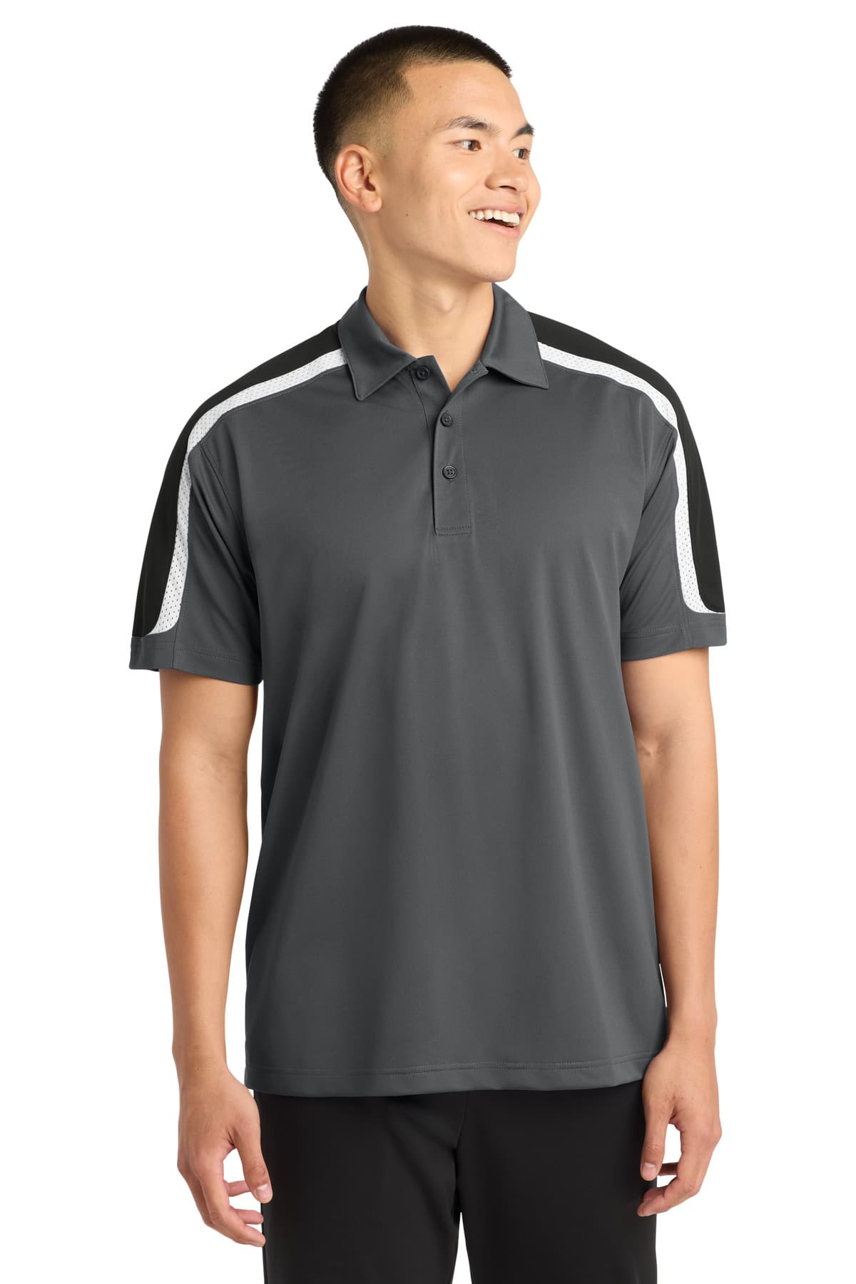 Sport-Tek ® Tricolor Shoulder Micropique Sport-Wick ® Polo. ST658 thumbnail 5