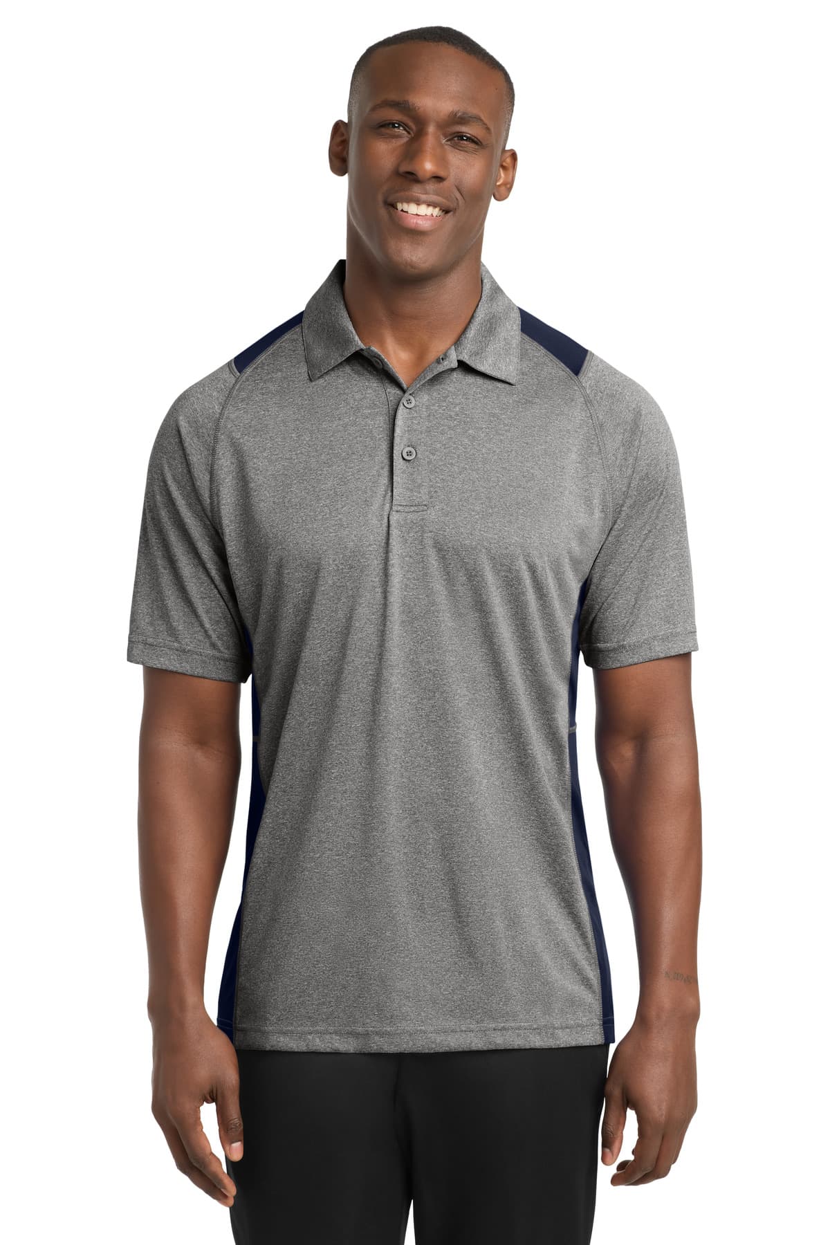 Sport-Tek ® Heather Colorblock Contender  Polo. ST665 thumbnail 5