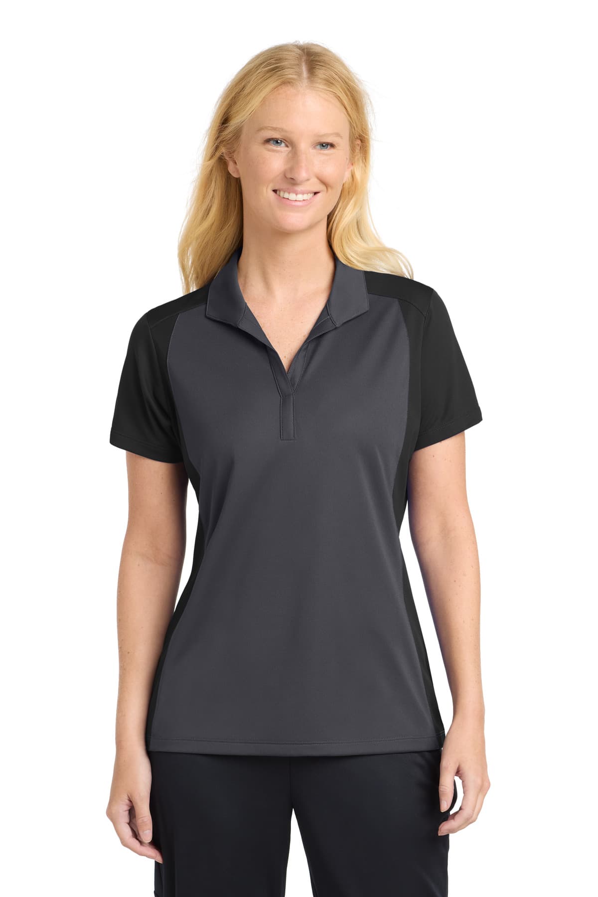 Sport-Tek ® Women's Colorblock Micropique Sport-Wick ® Polo. LST652 thumbnail 2