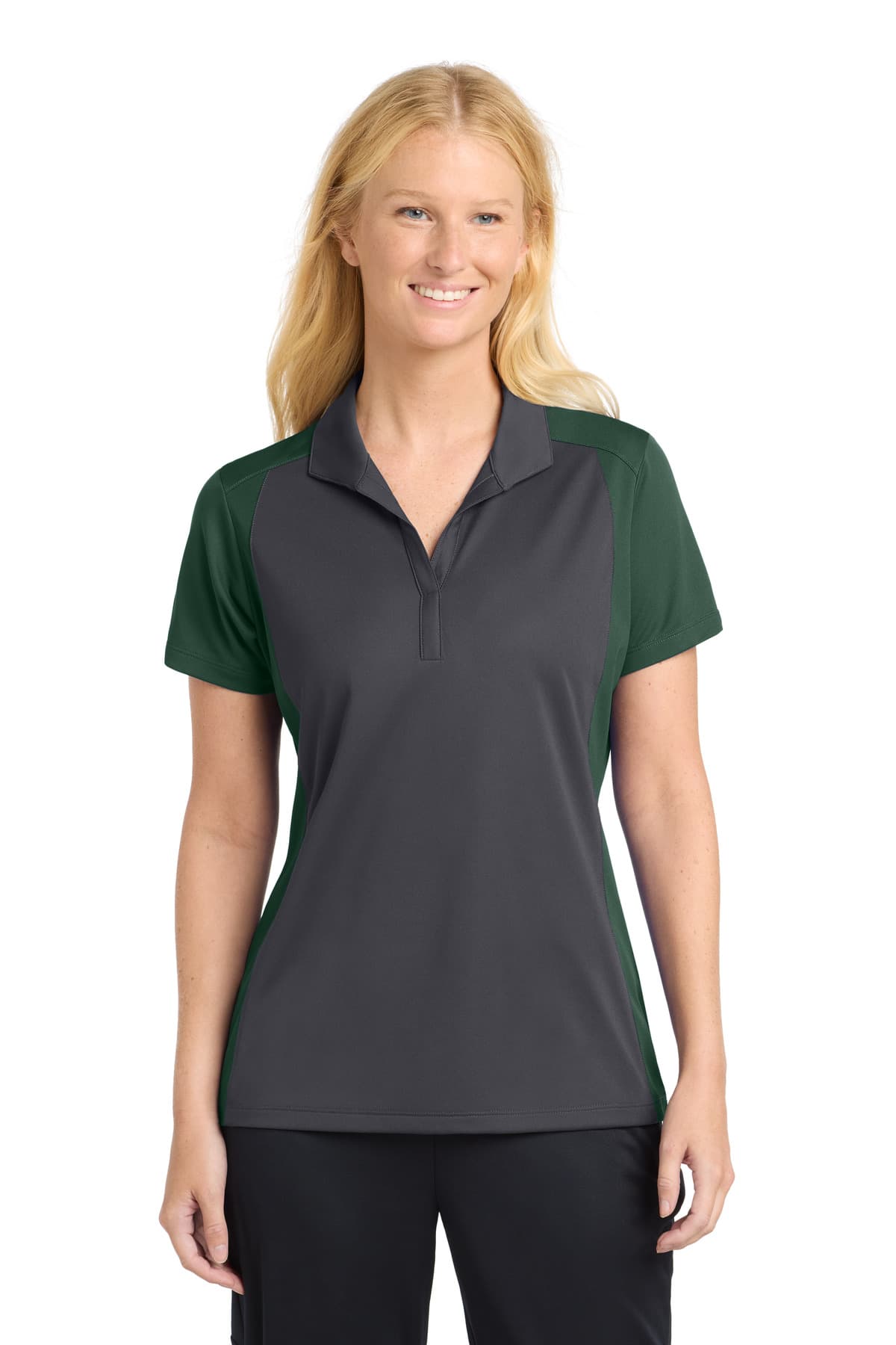Sport-Tek ® Women's Colorblock Micropique Sport-Wick ® Polo. LST652 thumbnail 3