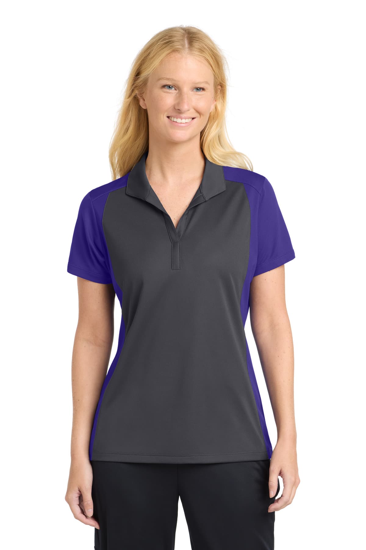 Sport-Tek ® Women's Colorblock Micropique Sport-Wick ® Polo. LST652 thumbnail 5