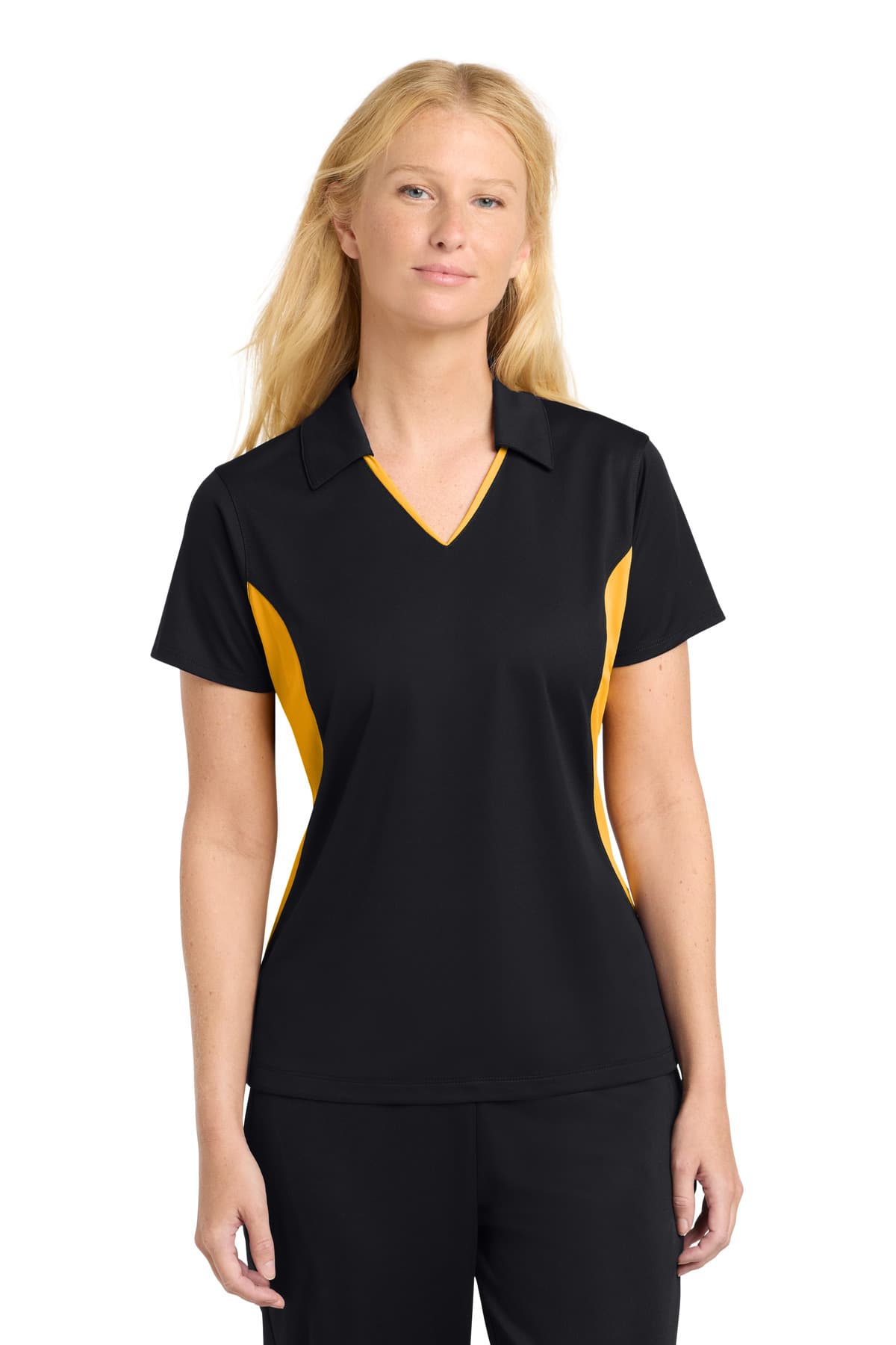 Sport-Tek ® Women's Side Blocked Micropique Sport-Wick ® Polo. LST655 thumbnail 4