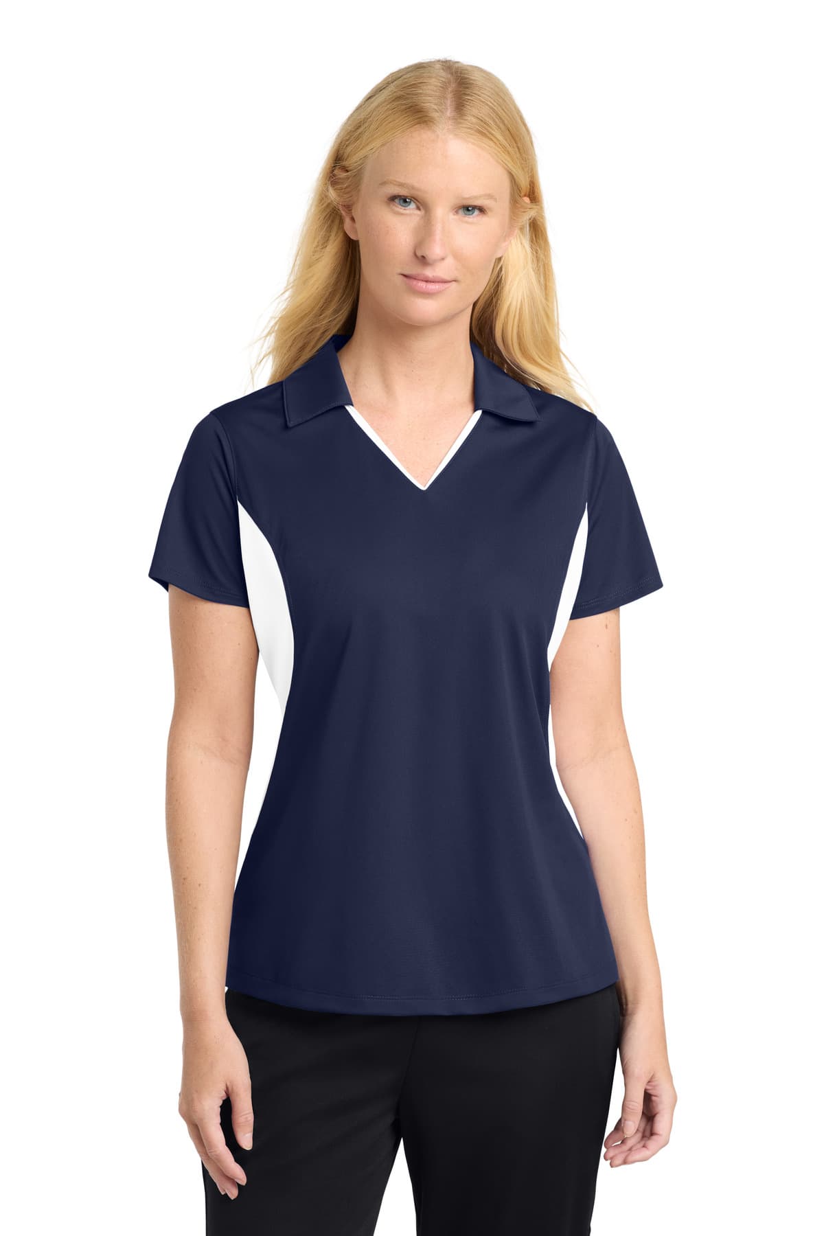 Sport-Tek ® Women's Side Blocked Micropique Sport-Wick ® Polo. LST655 thumbnail 5