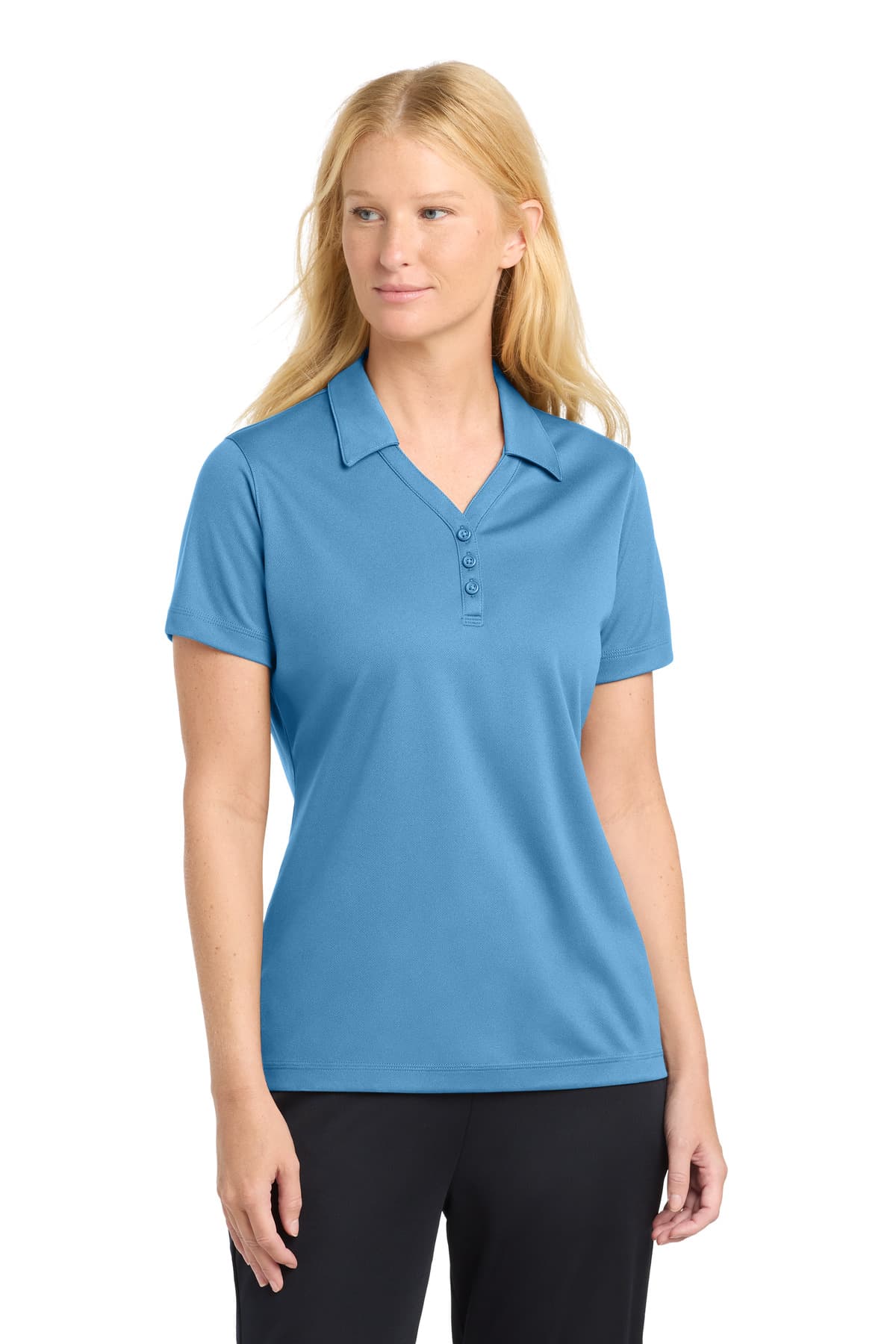 Sport-Tek ® Women's PosiCharge ® Micro-Mesh Polo. LST680 thumbnail 3