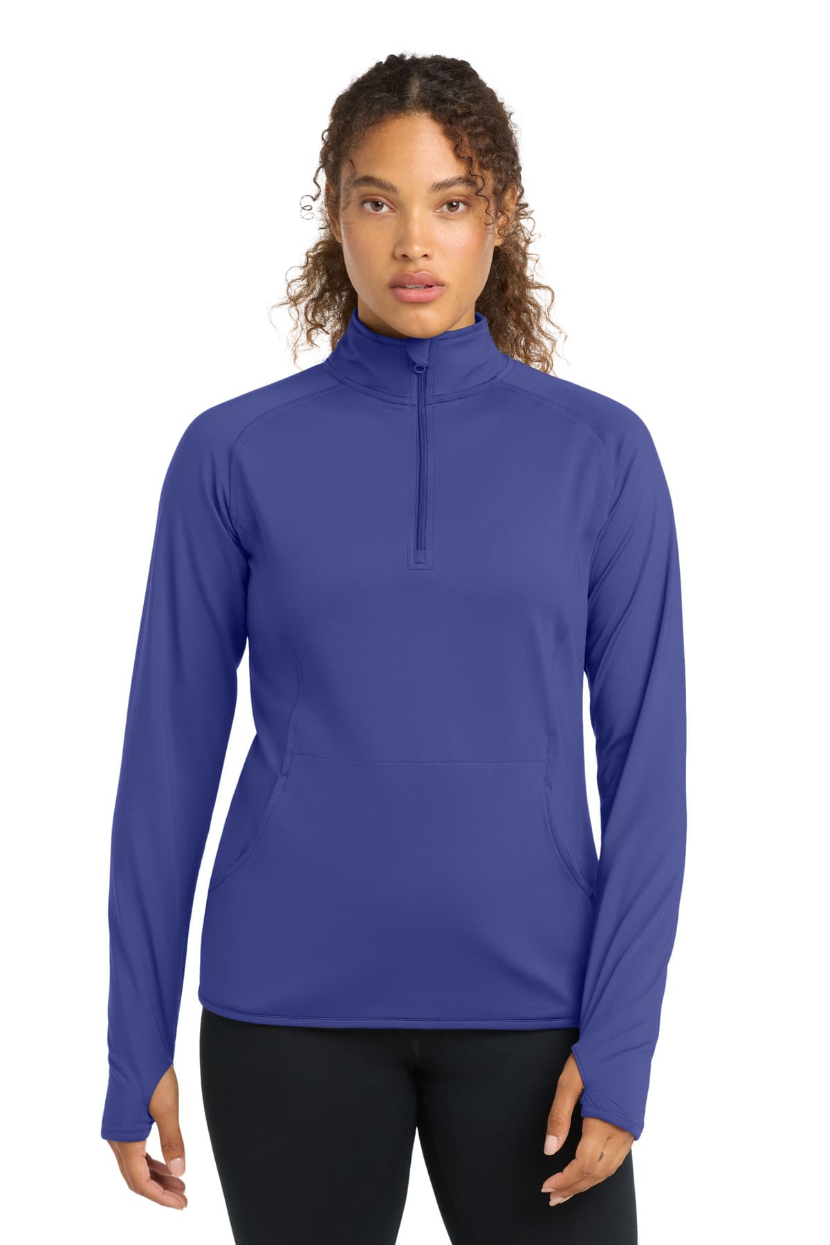 Sport-Tek ® Women's Sport-Wick ® Stretch 1/4-Zip Pullover. LST850 thumbnail 4