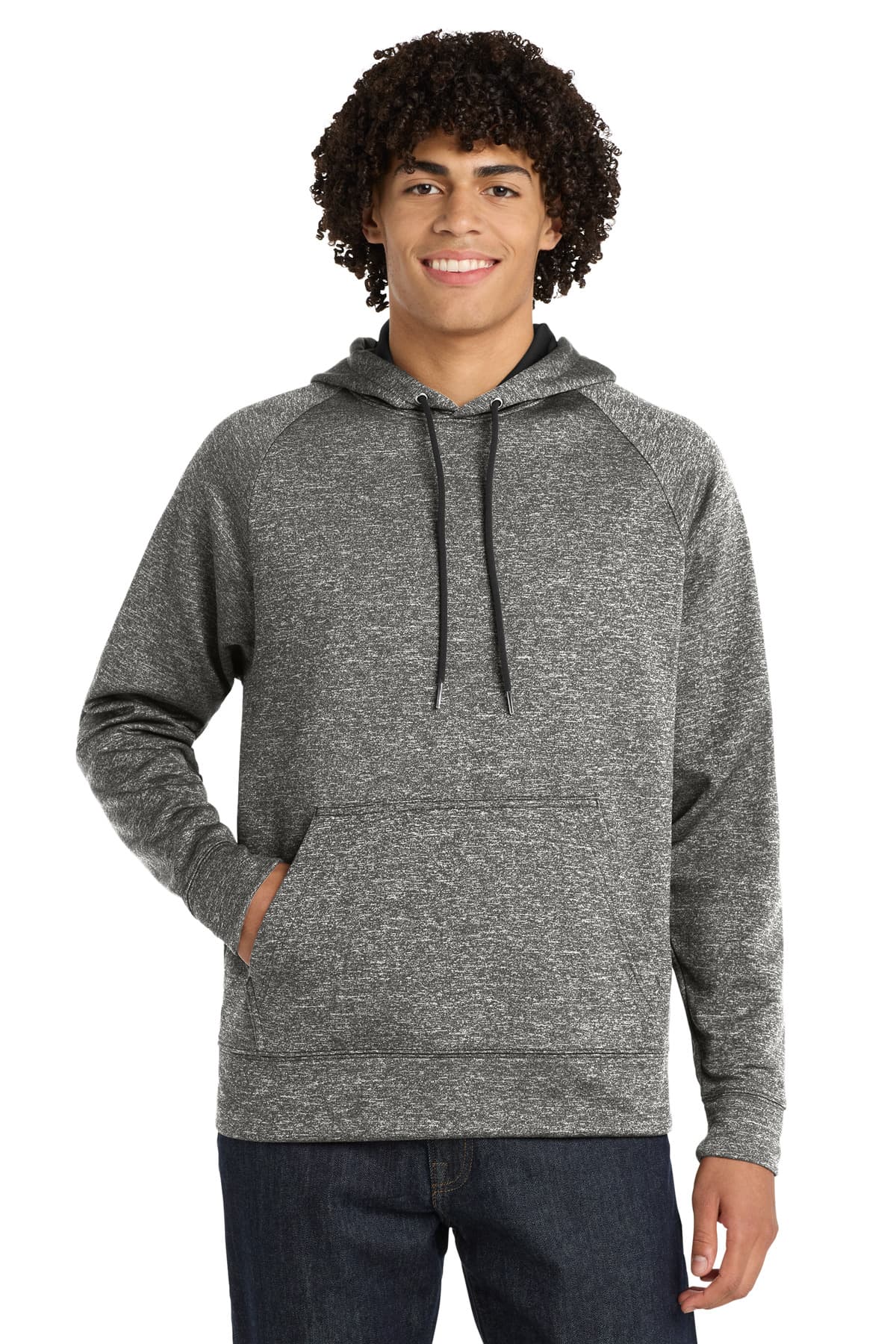 Sport-Tek ® PosiCharge ® Electric Heather Fleece Hooded Pullover. ST225 thumbnail 2