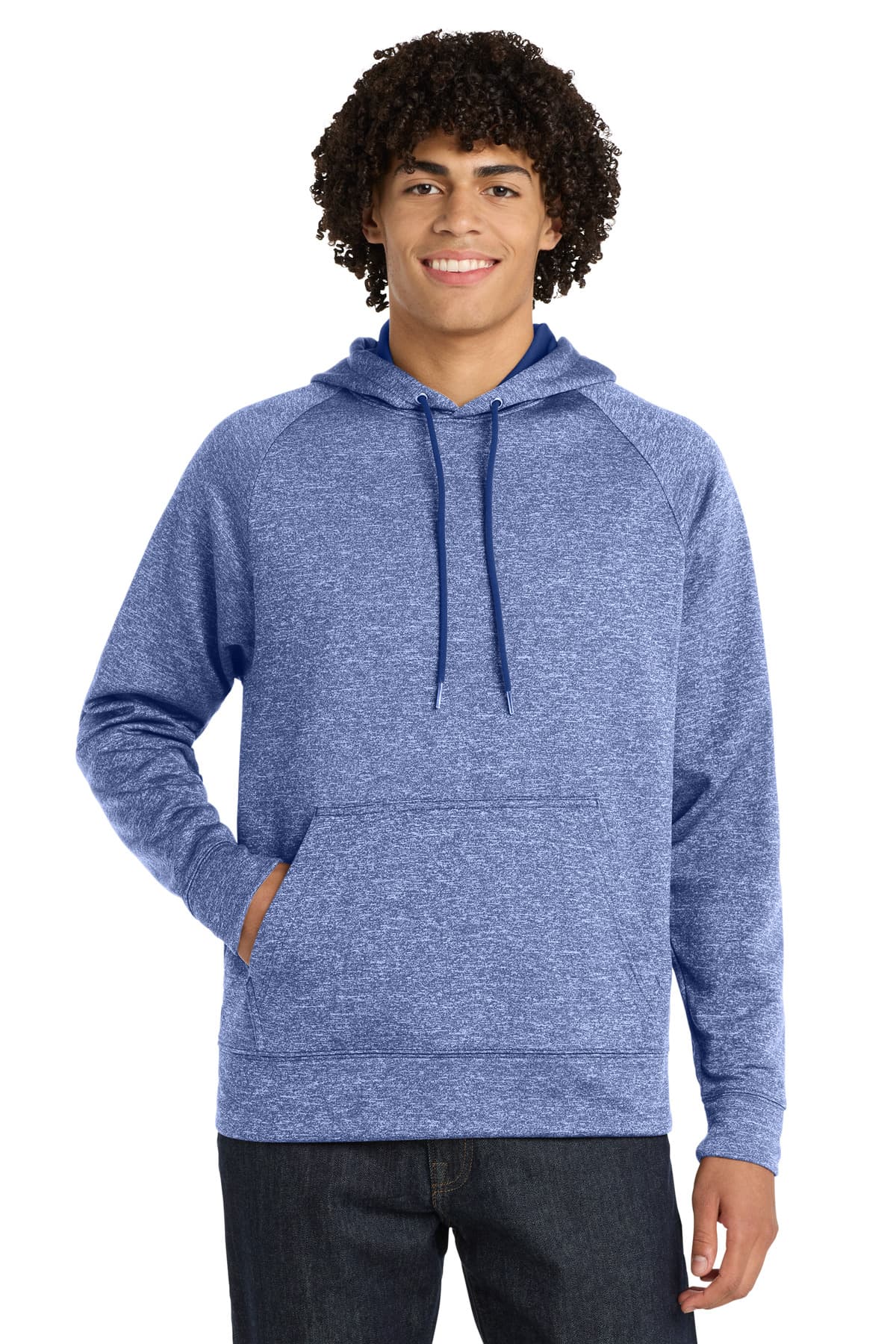 Sport-Tek ® PosiCharge ® Electric Heather Fleece Hooded Pullover. ST225 thumbnail 4