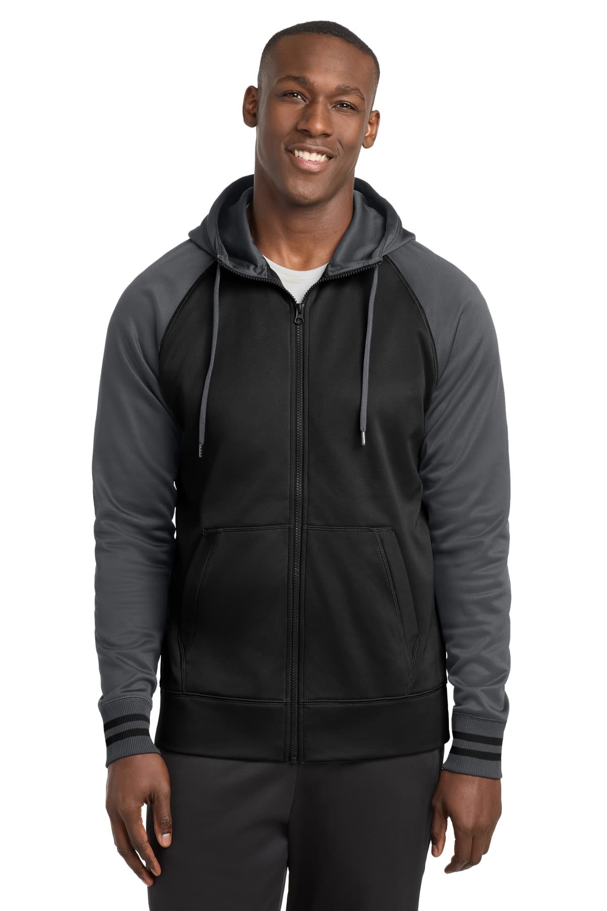Sport-Tek ® Sport-Wick ® Varsity Fleece Full-Zip Hooded Jacket. ST236 thumbnail 2