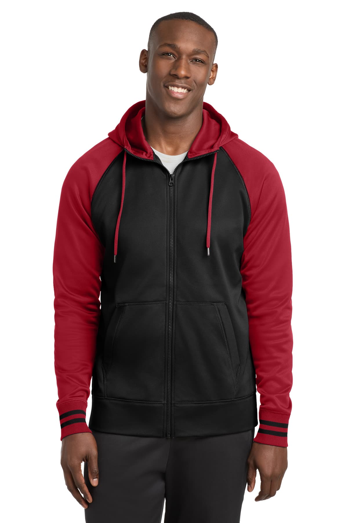 Sport-Tek ® Sport-Wick ® Varsity Fleece Full-Zip Hooded Jacket. ST236 thumbnail 4