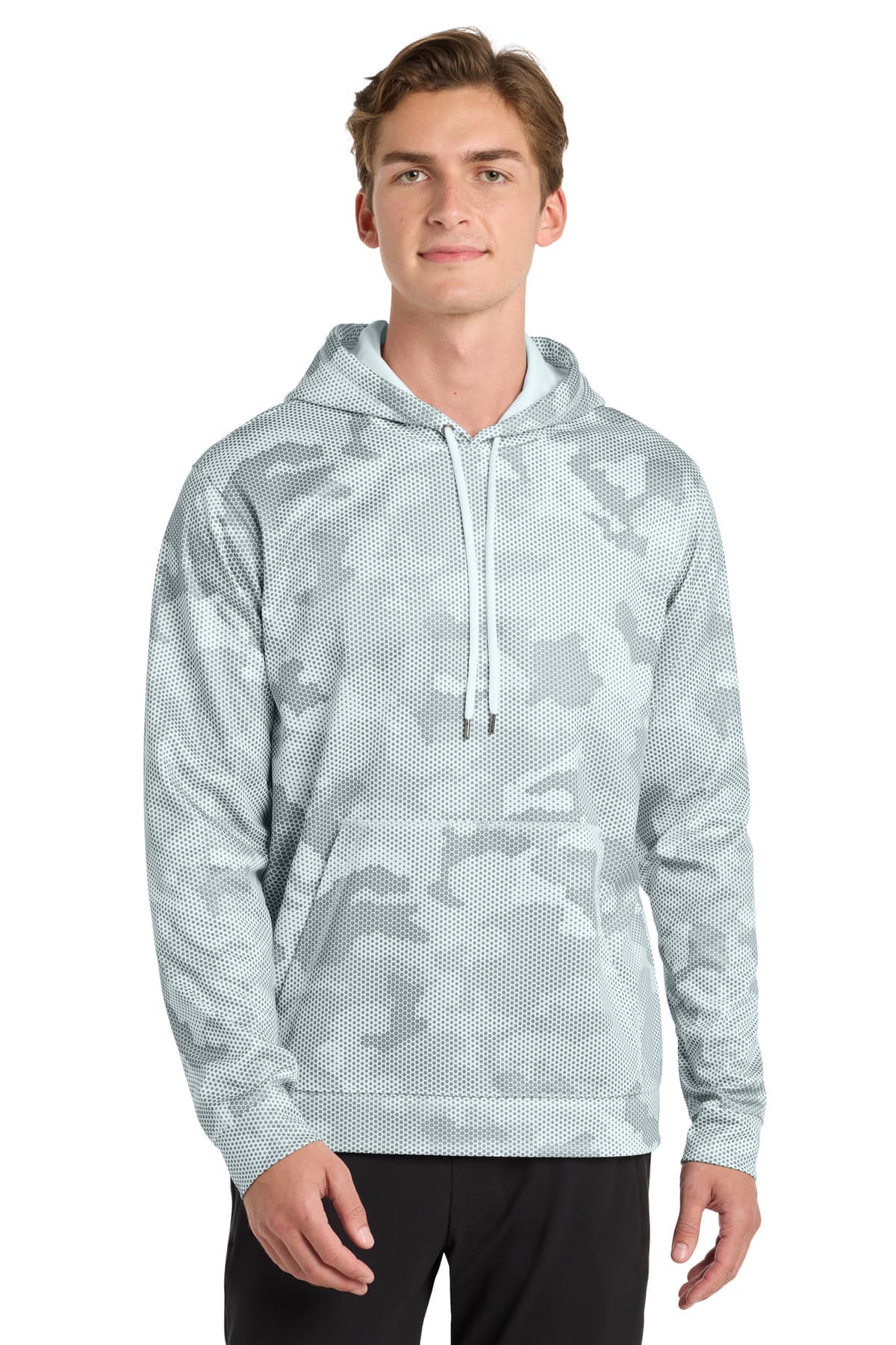 Sport-Tek ® Sport-Wick ® CamoHex Fleece Hooded Pullover. ST240 thumbnail 4