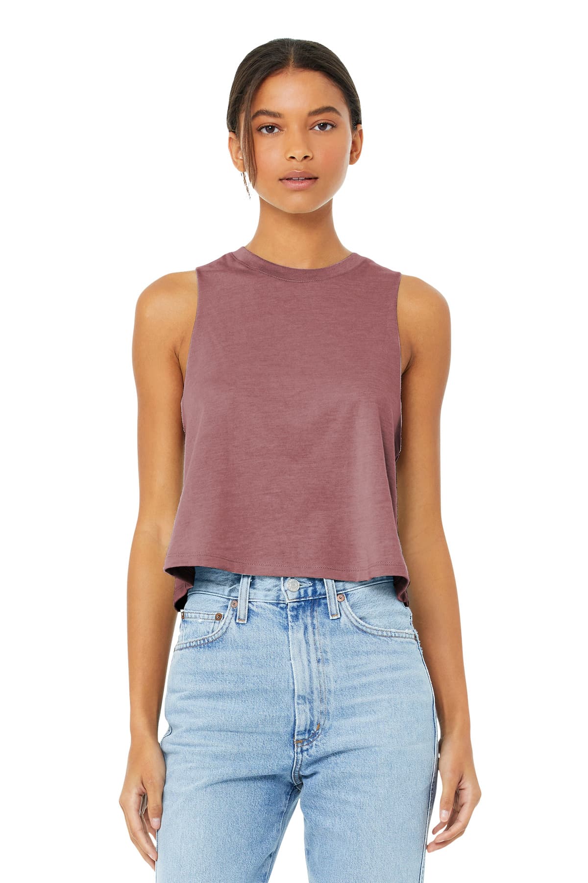 BELLA+CANVAS ® Women's Racerback Cropped Tank. BC6682 thumbnail 4