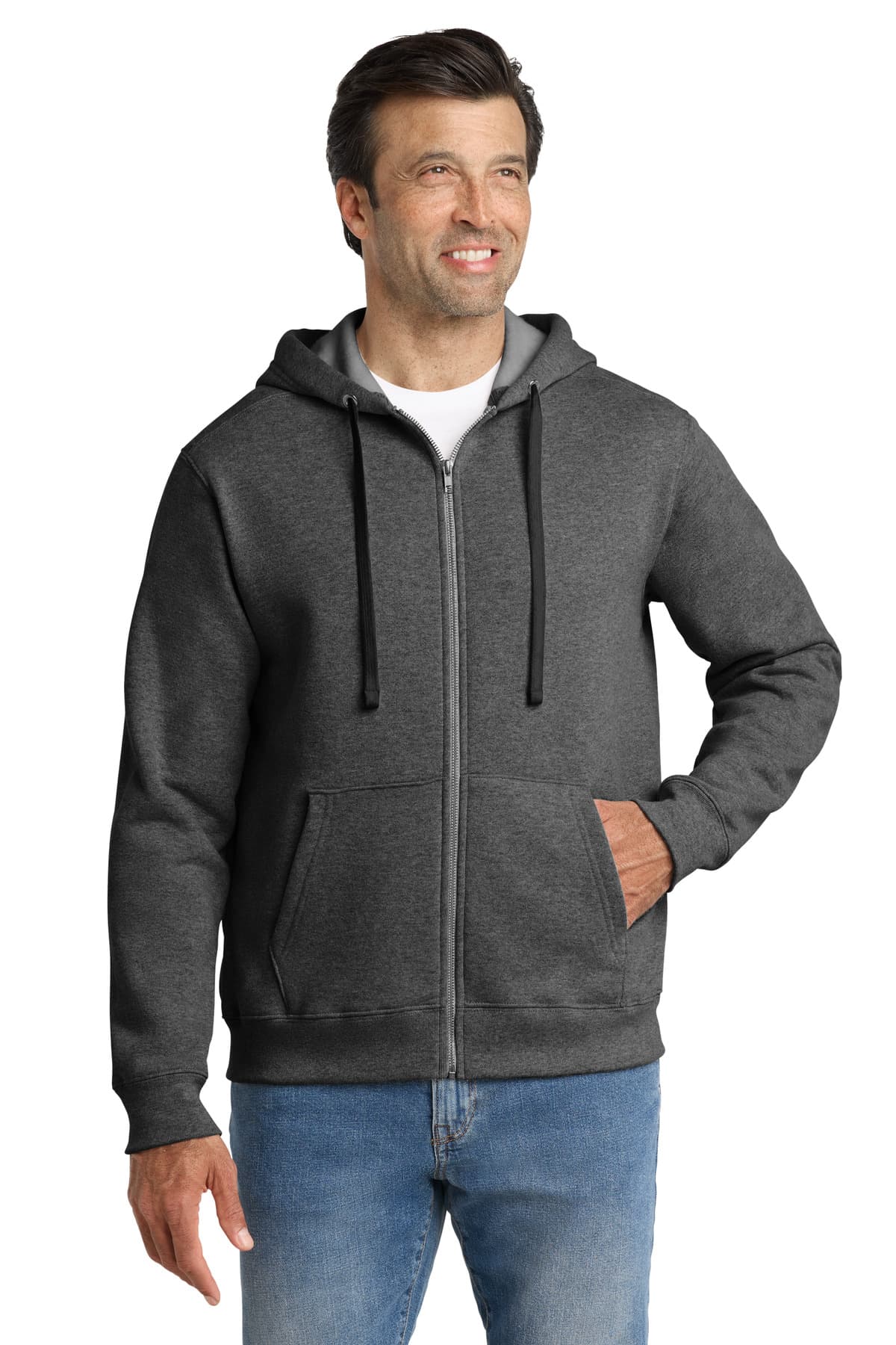 Volunteer Knitwear  Chore Fleece Full-Zip Hoodie VL130ZH thumbnail 2