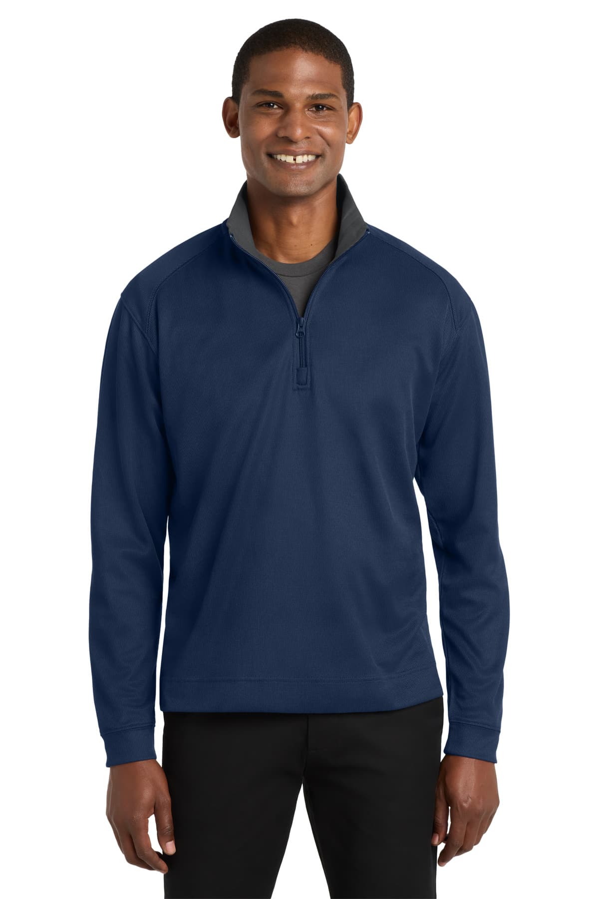 Port Authority ® Vertical Texture 1/4-Zip Pullover. K805 thumbnail 4