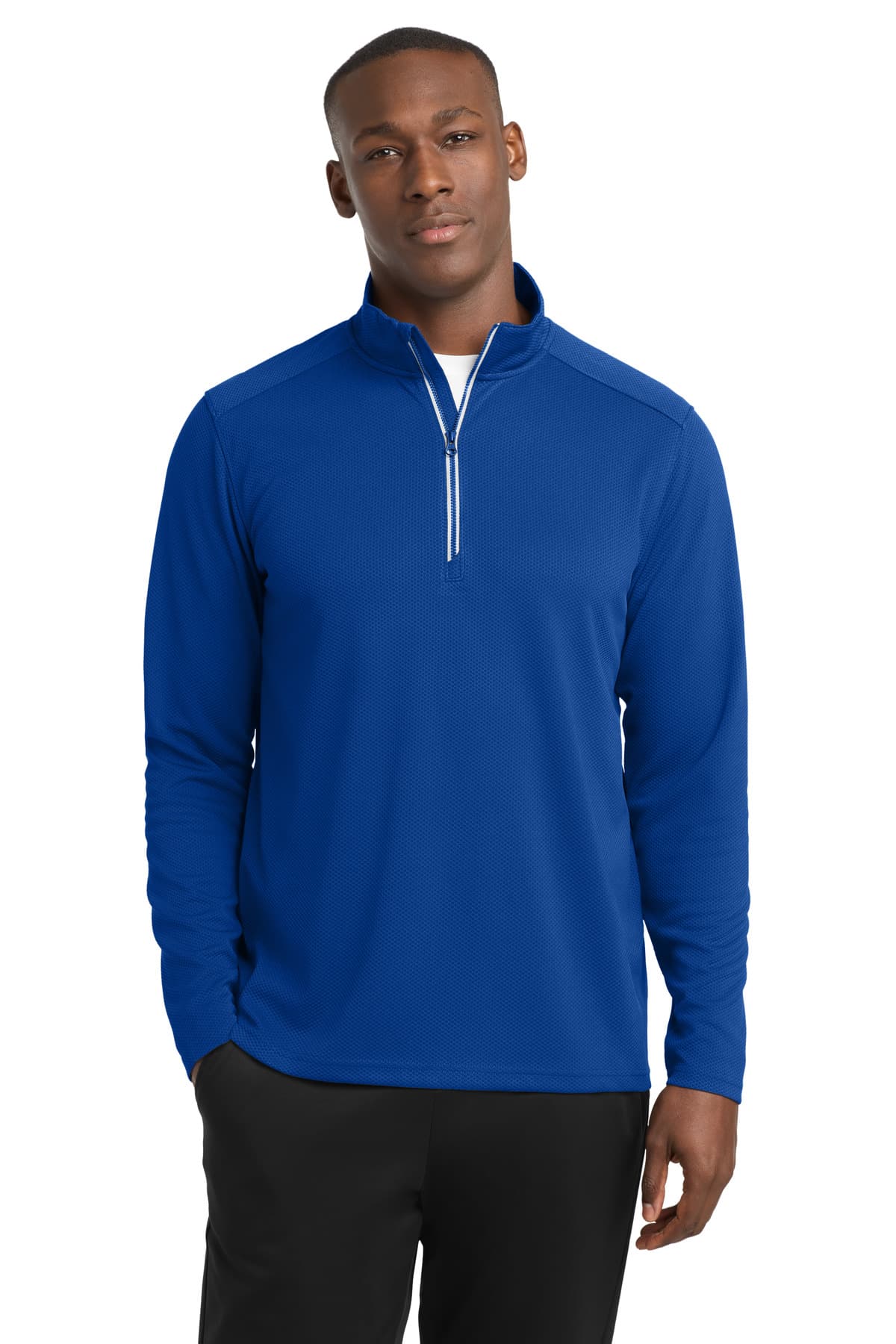 Sport-Tek ® Sport-Wick ® Textured 1/4-Zip Pullover. ST860 thumbnail 7
