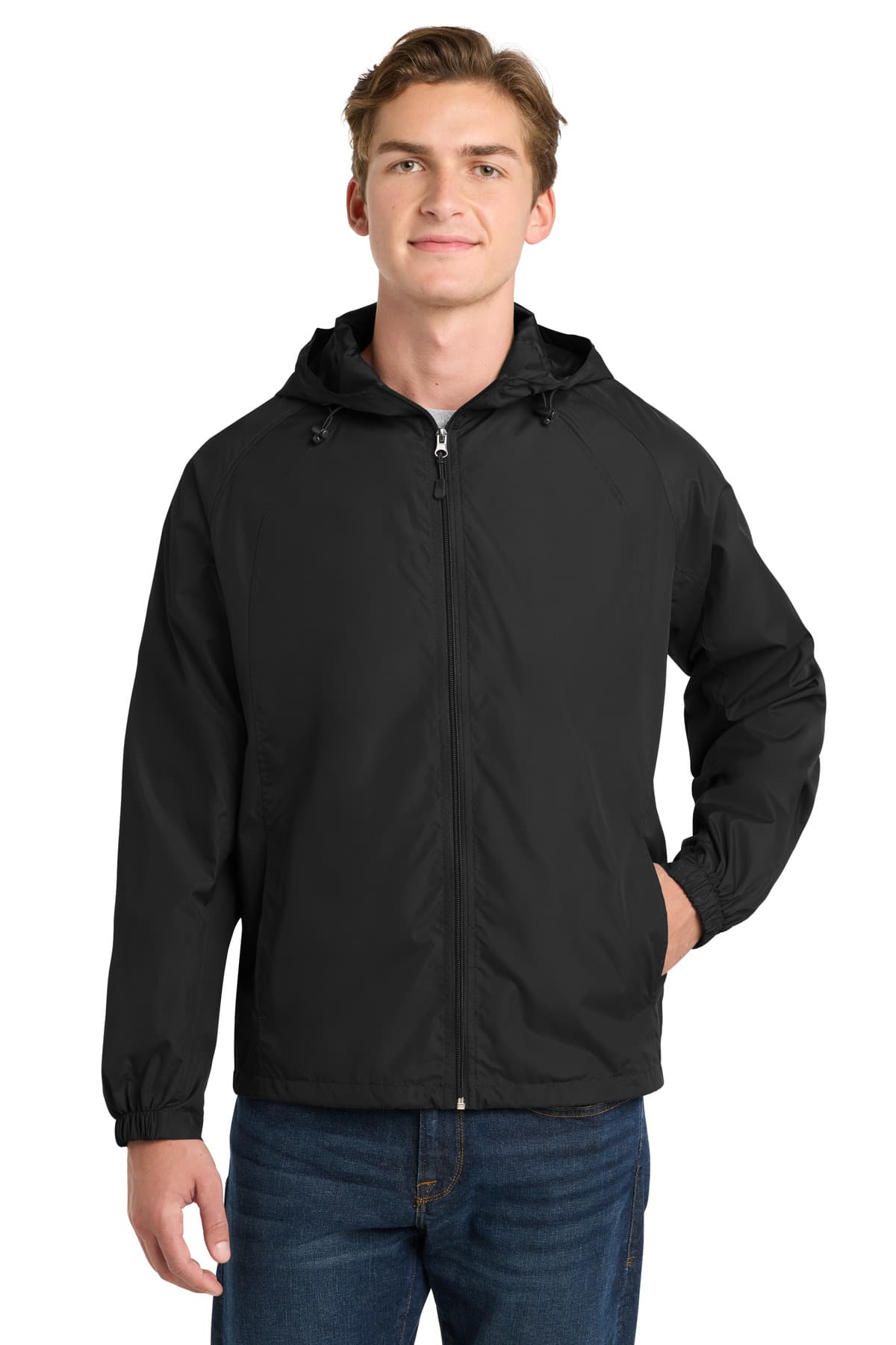 Sport-Tek ® Hooded Raglan Jacket. JST73 thumbnail 2