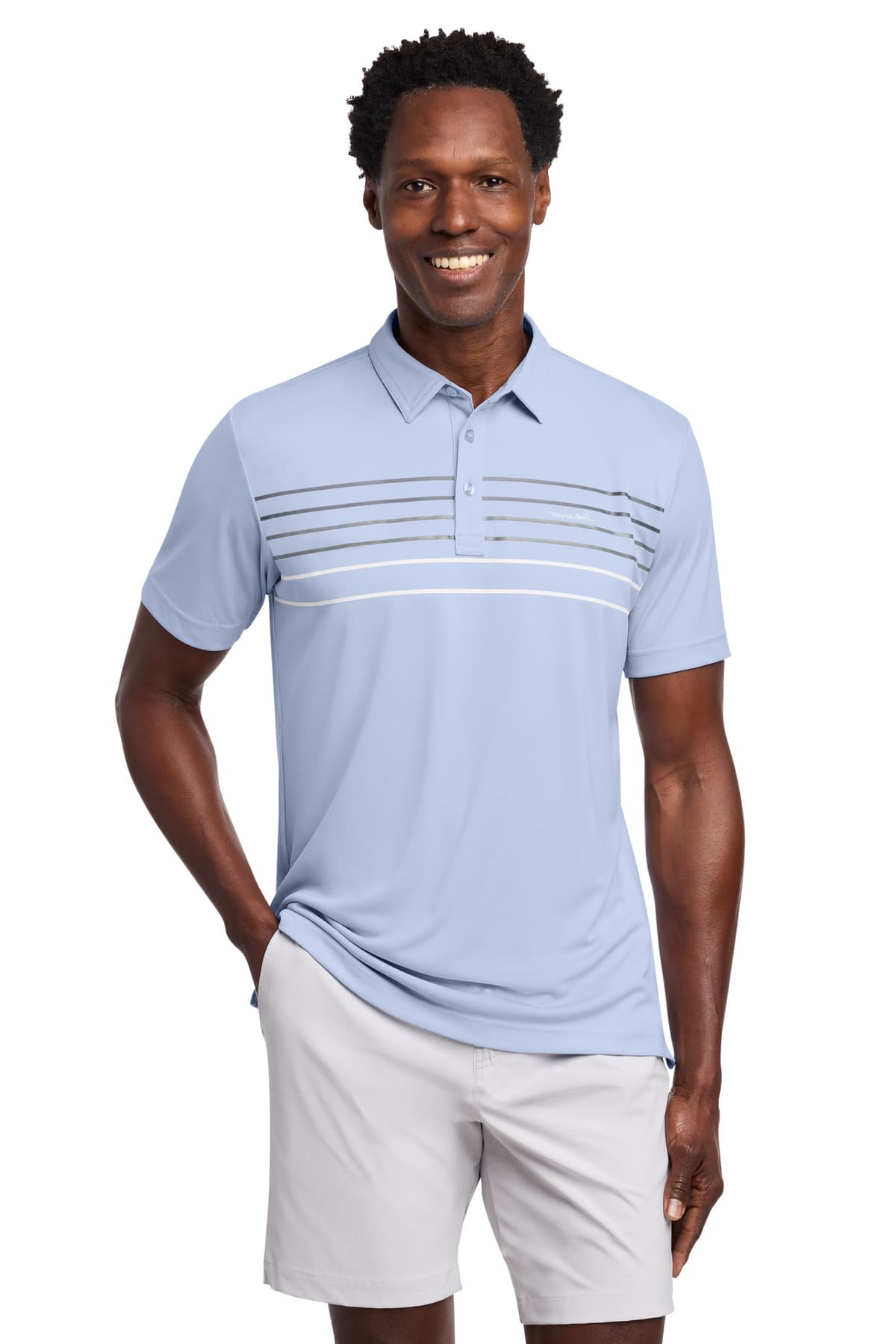 TravisMathew Coto Performance Chest Stripe Polo TM1MY400 thumbnail 3