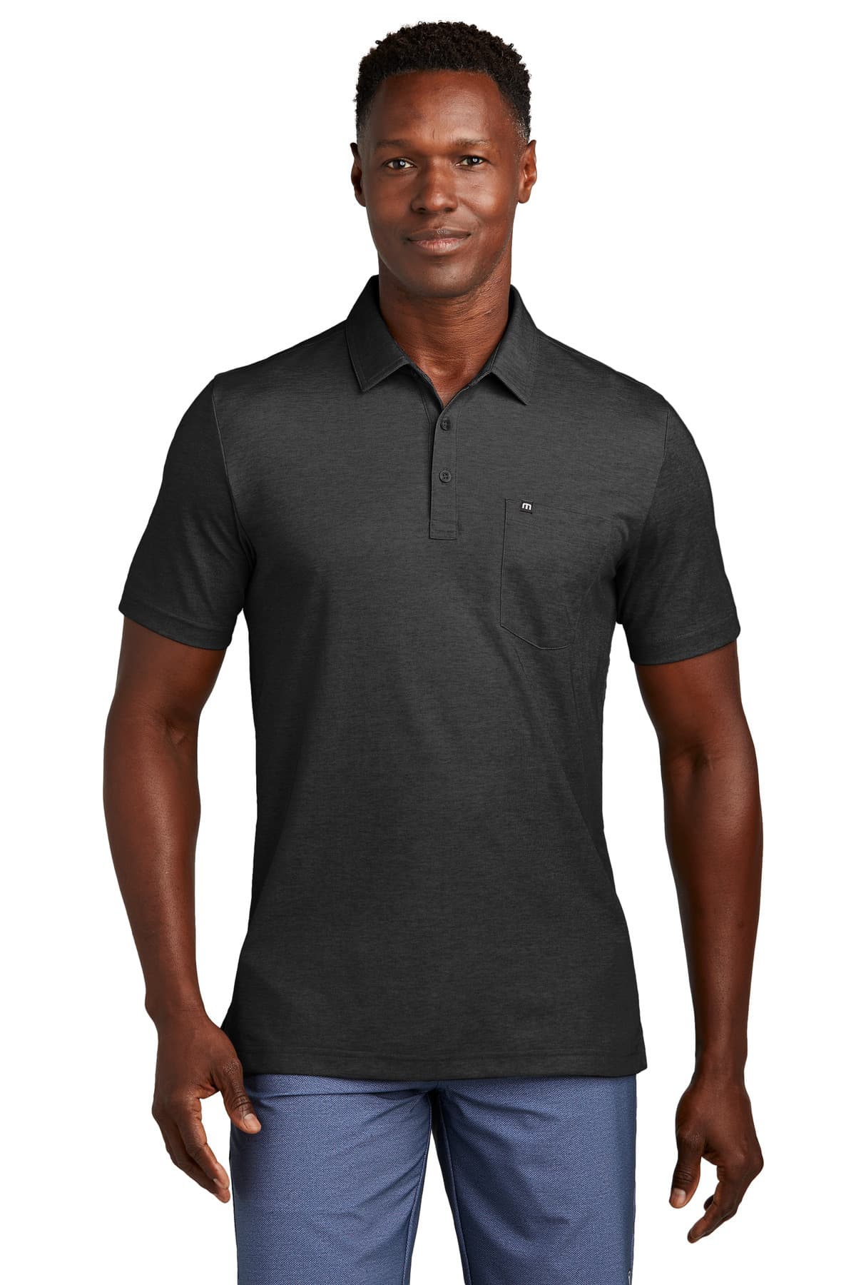 TravisMathew Oceanside Heather Pocket Polo TM1MY404 thumbnail 2