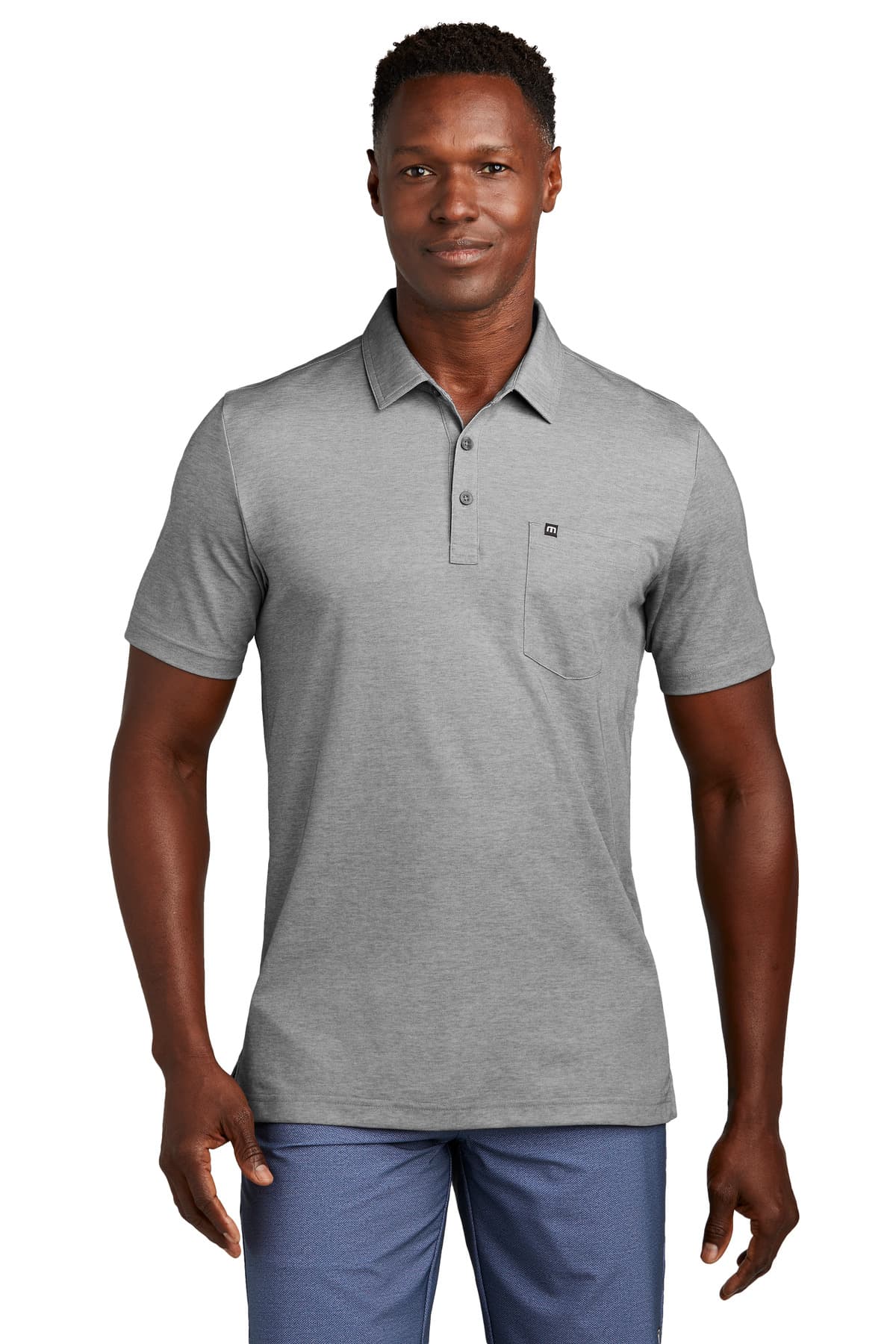 TravisMathew Oceanside Heather Pocket Polo TM1MY404 thumbnail 4