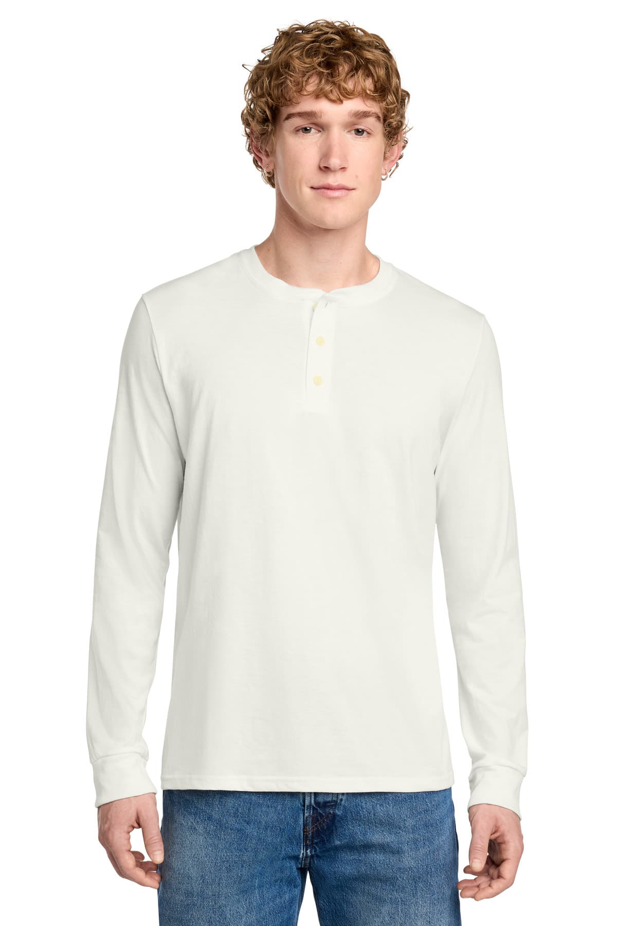 District ® Perfect Tri ® Long Sleeve Henley DT145 thumbnail 5