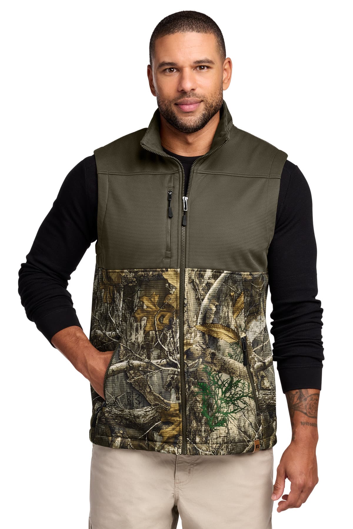 Russell Outdoors  Realtree ® Atlas Colorblock Soft Shell Vest RU604 thumbnail 2