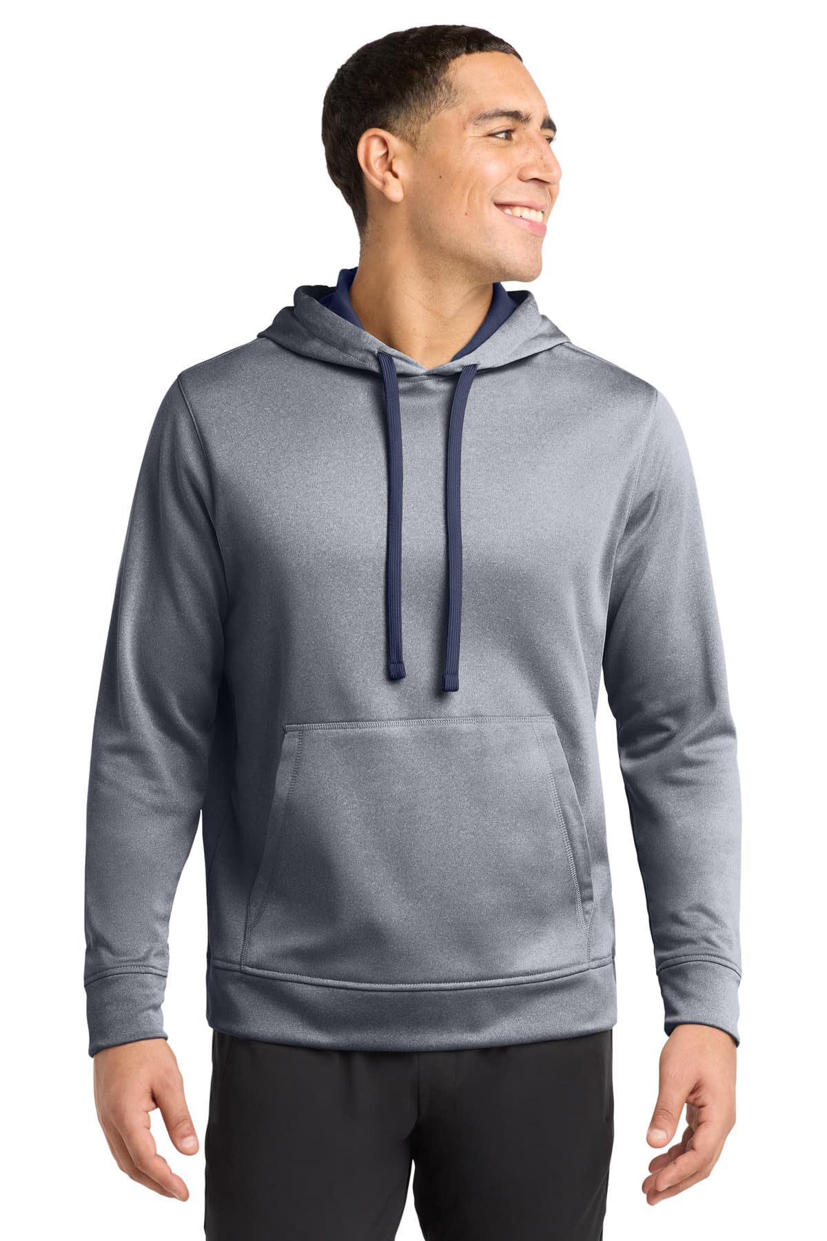 Sport-Tek ® PosiCharge ® Sport-Wick ® Heather Fleece Hooded Pullover. ST264 thumbnail 4