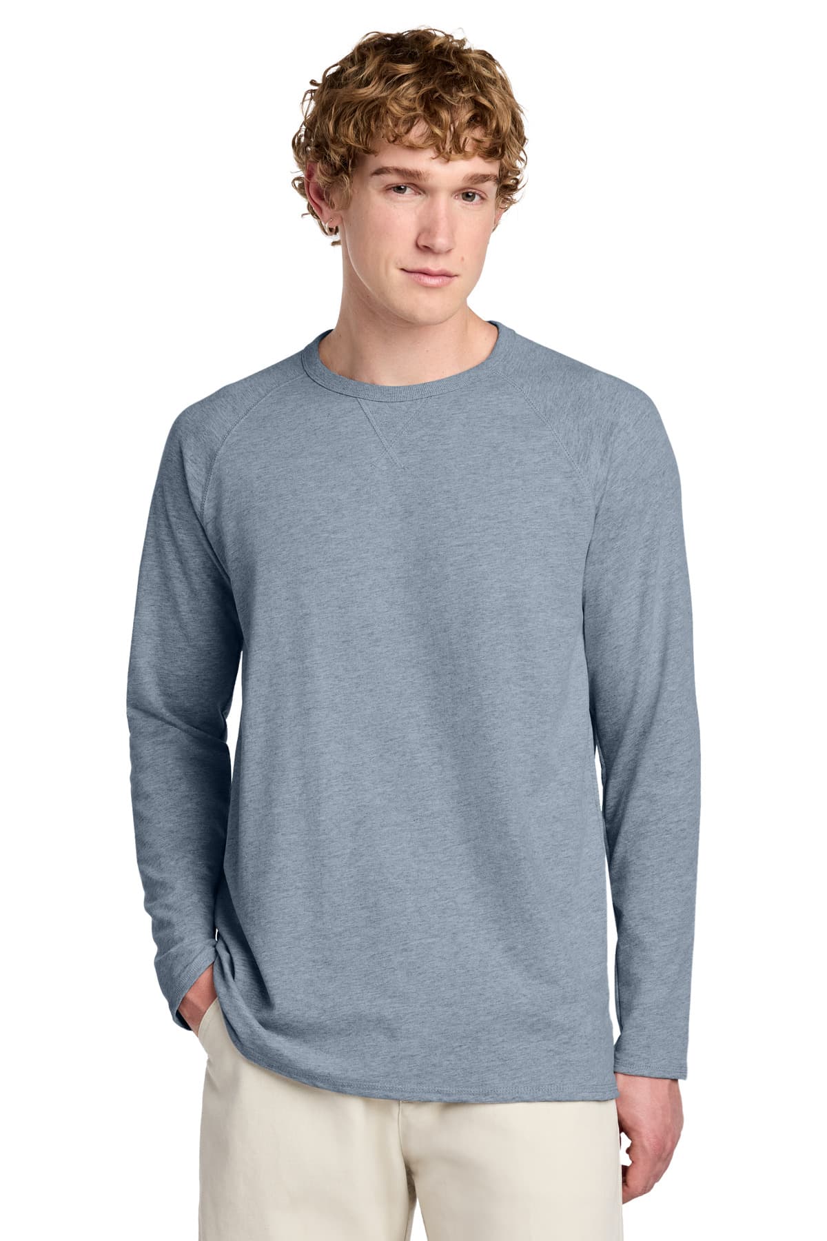 District ® Featherweight French Terry  Long Sleeve Crewneck DT572 thumbnail 3
