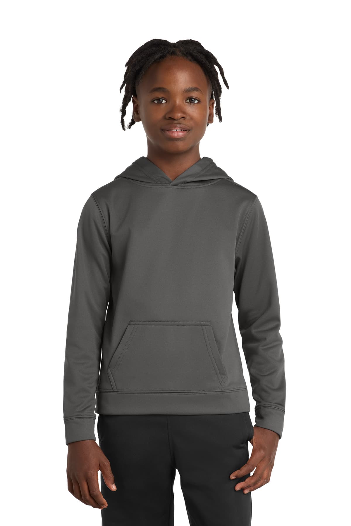 Port & Co  Youth Performance Fleece Pullover Hooded Sweatshirt. PC590YH thumbnail 2