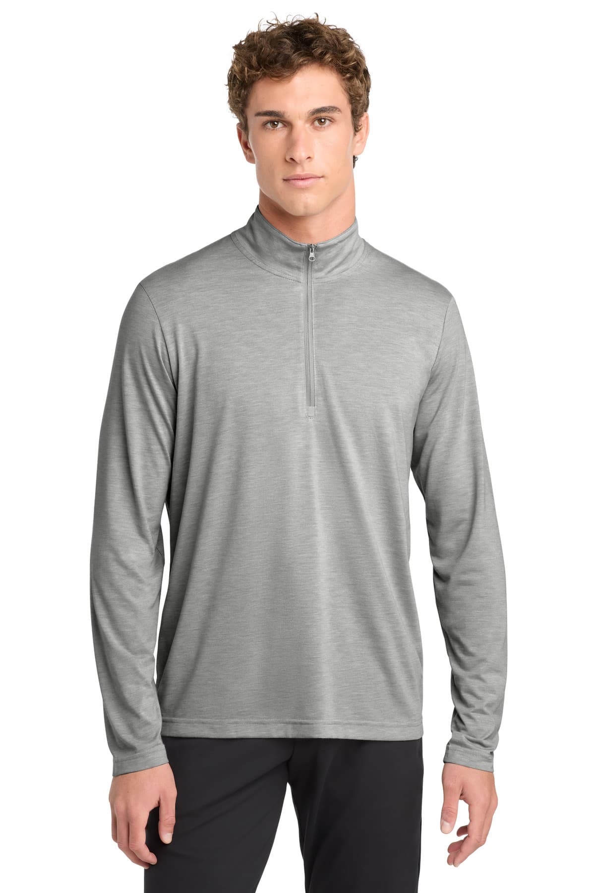 Sport-Tek ® PosiCharge ® Tri-Blend Wicking 1/4-Zip Pullover. ST407 thumbnail 4
